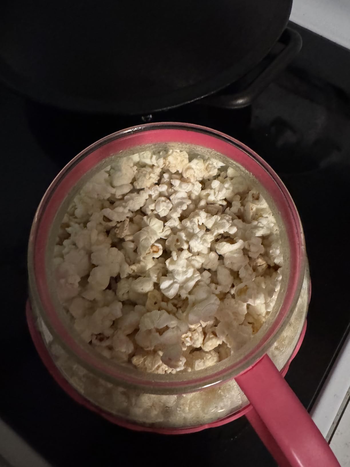 Ecolution Patented Micro-Pop Microwave Popcorn Popper with Temperature Safe Glass, 3-in-1 Lid Measures Kernels and Melts Butter, Made Without BPA, Dishwasher Safe, 3-Quart, Aqua customer photo 1