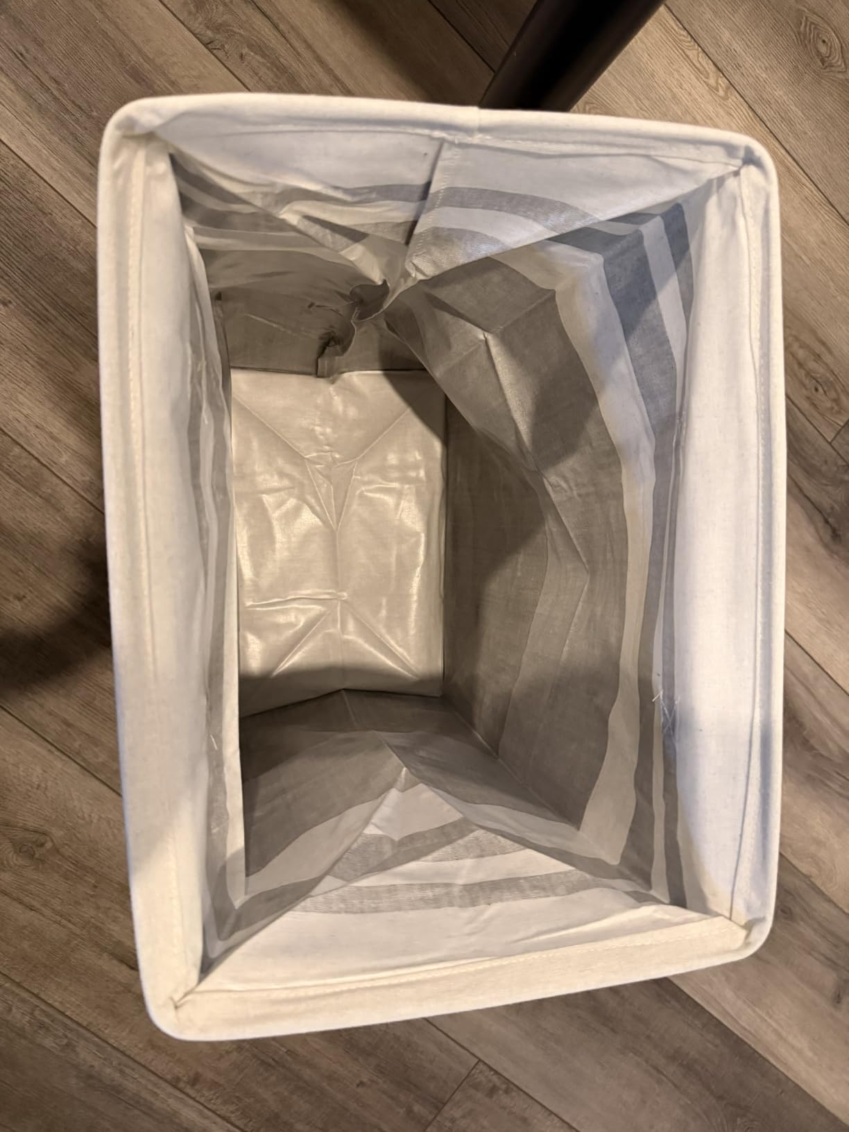 HomeHacks 2 Pack Large Laundry Baskets, Waterproof, Freestanding Laundry Hampers, Collapsible Clothes Hamper with Reinforced Handles in Laundry Room, College Dorm, Bathroom, Bedroom (Grey, 75Lx2) customer photo 1