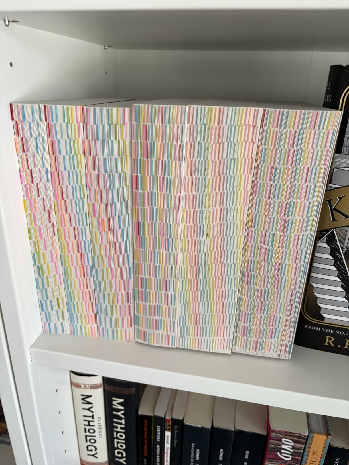 Golcellia Writable Sticky Tabs, 900 Pcs Transparent Sticky Page Marker Tabs for Document Organization, Teacher Supplies, Study Aids, Office Supplies, Colorful Tabs customer photo 1