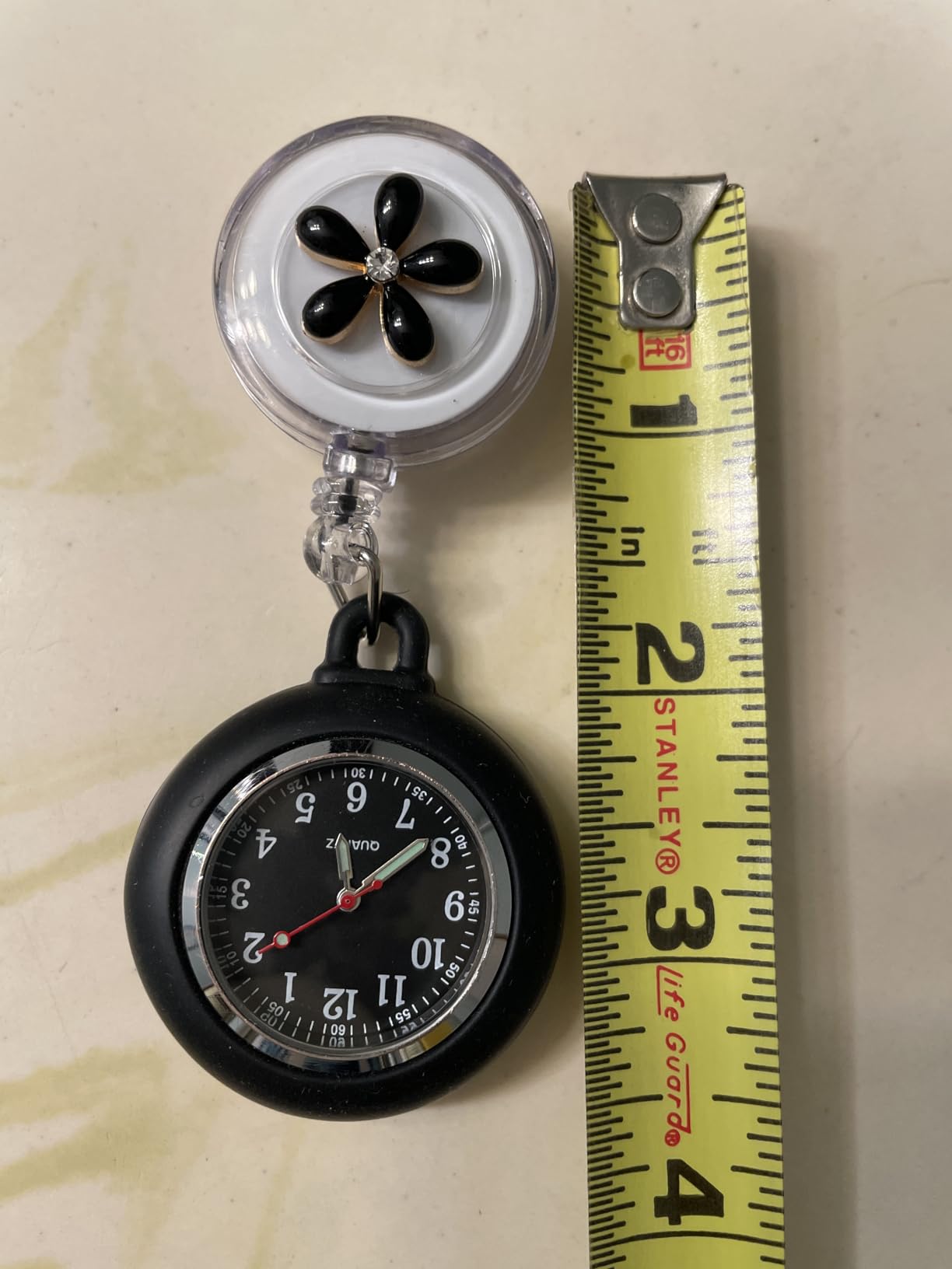 AGEN KGEN Nurse Watch Glow Pointer in the Dark, Clip on Nursing Fob Watch with Second Hand customer photo 1