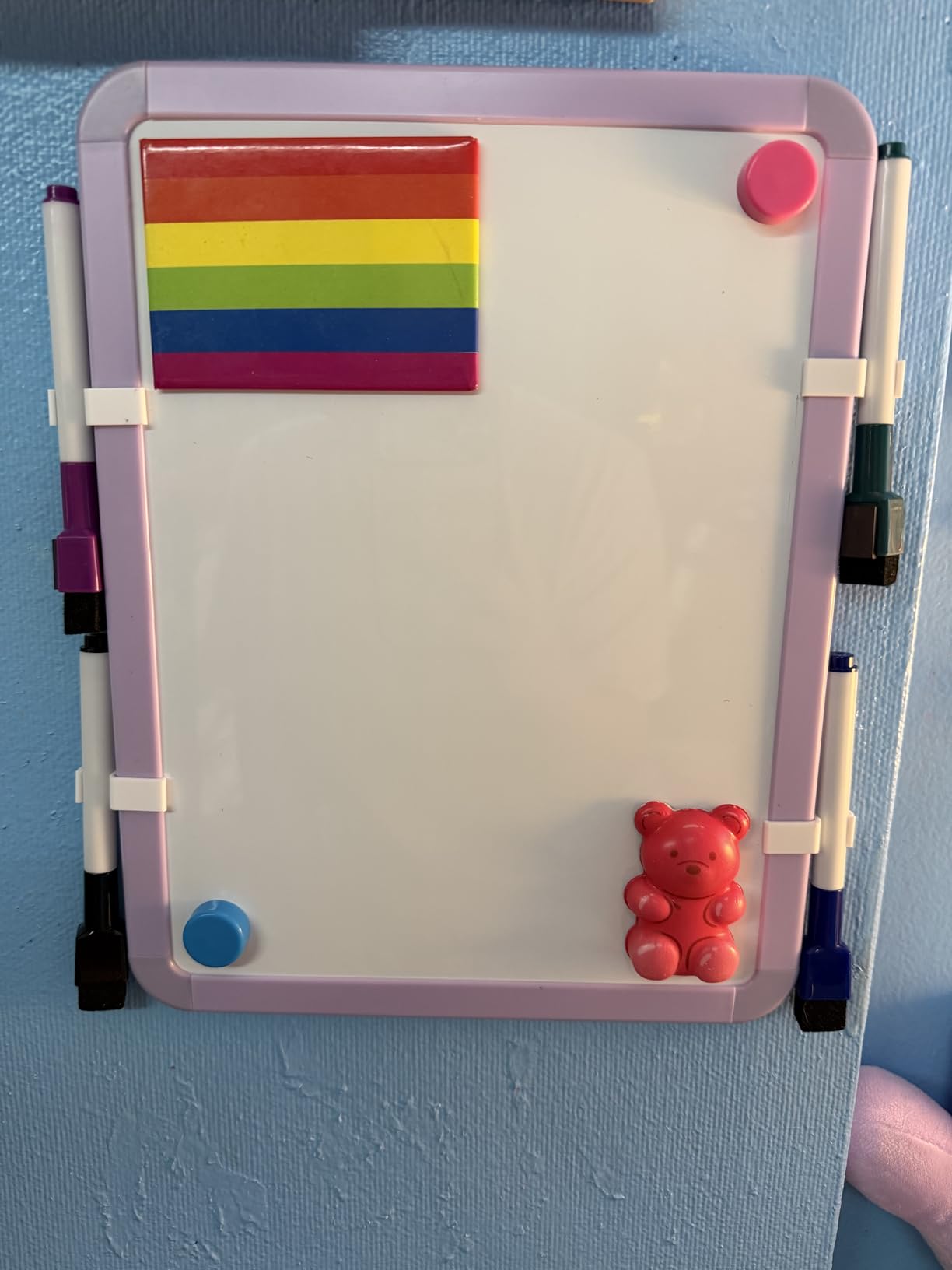 VUSIGN Small Dry Erase Whiteboard, 8.5 x 11 Inches White Board for Kids, Students, Fridge, Locker, Mini Dry Erase Board | Includes 4 Dry Erase Markers customer photo 1