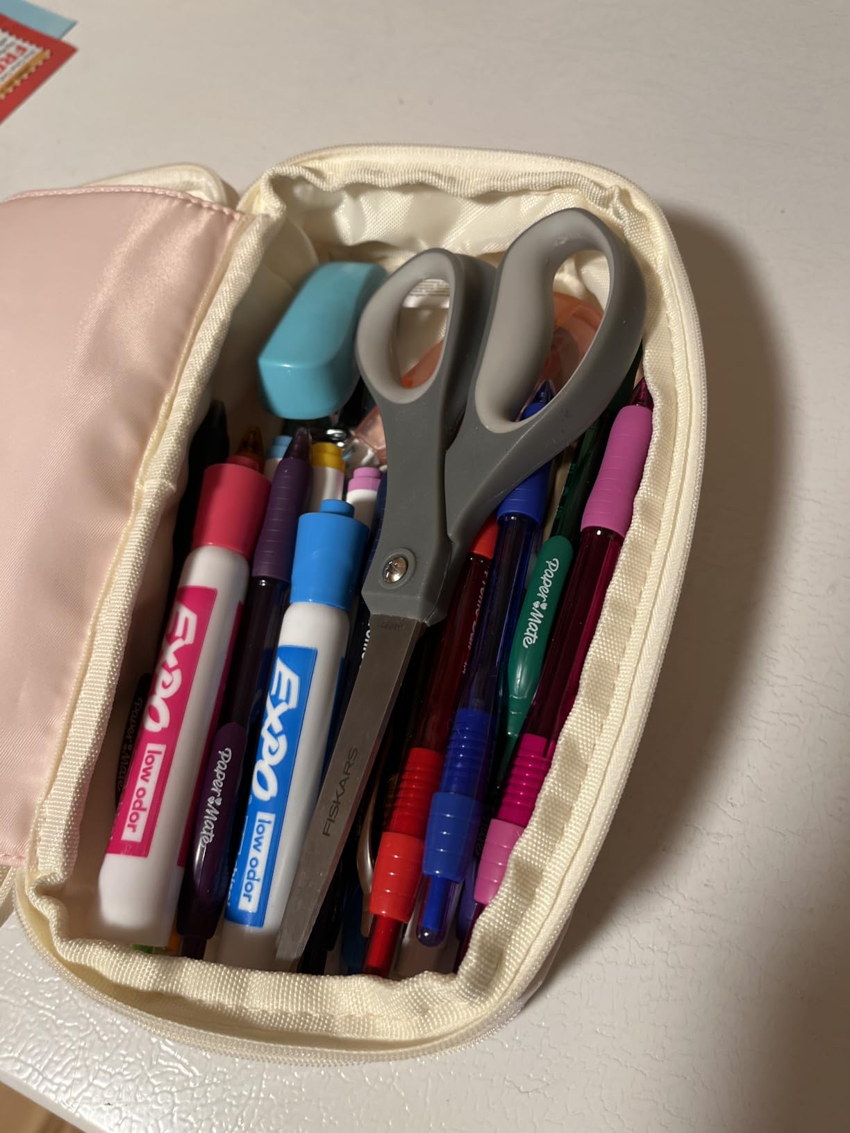 EASTHILL Big Capacity Pencil Case Large Pencil Pouch Stationery Pen Bag for Teen Girls-Green customer photo 1