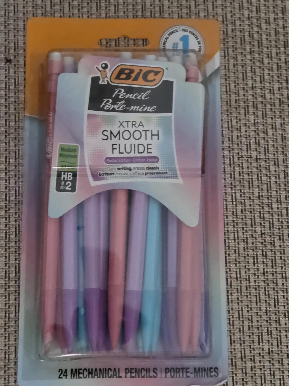 BIC Xtra-Smooth Pastel Mechanical Pencils, Medium Point, 0.7mm, 24-Count | Bulk Pack for School or Office Use | Smooth Writing Experience | No. 2 Lead for Standardized Tests customer photo 1