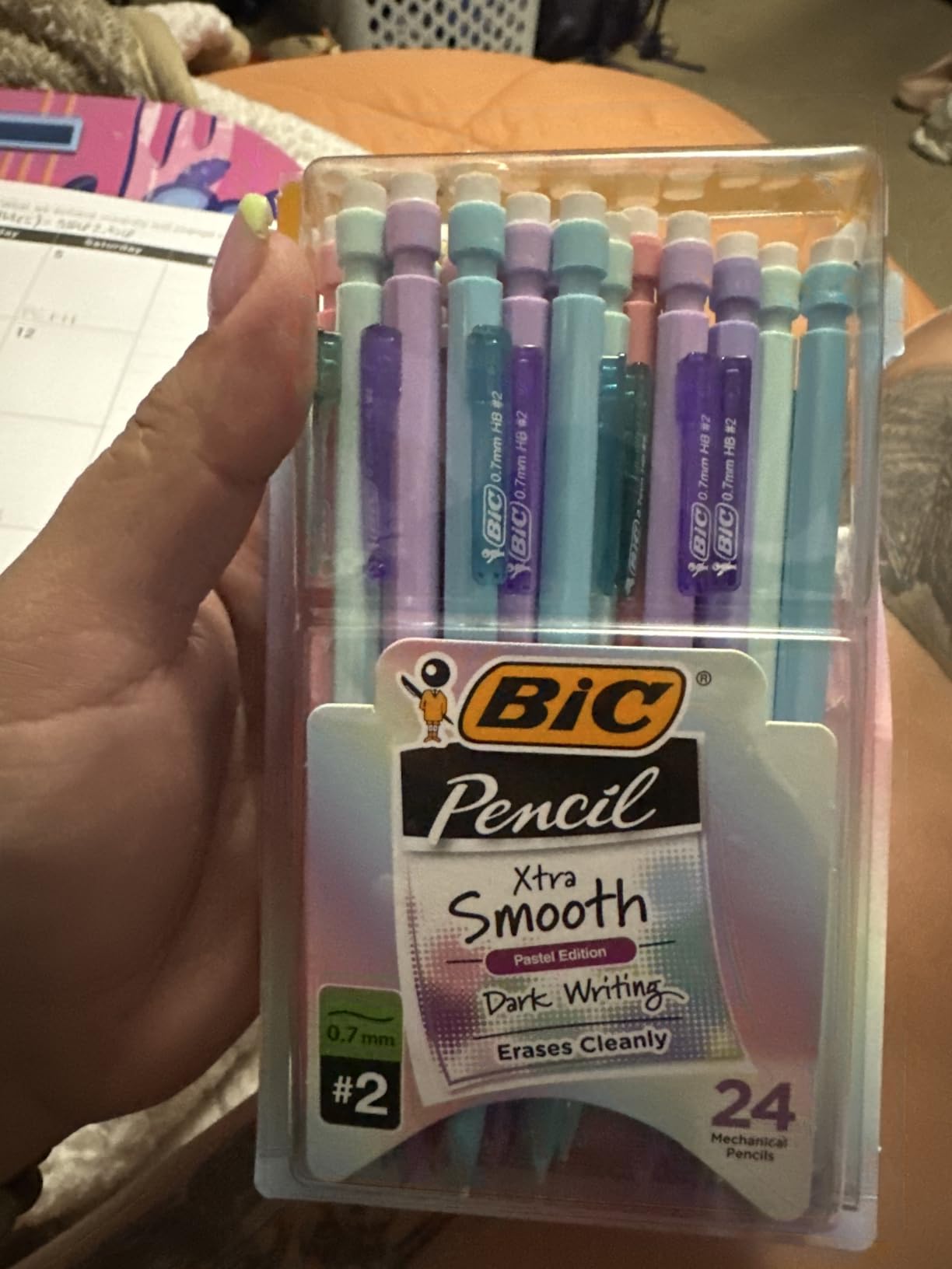 BIC Xtra-Smooth Pastel Mechanical Pencils, Medium Point, 0.7mm, 24-Count | Bulk Pack for School or Office Use | Smooth Writing Experience | No. 2 Lead for Standardized Tests customer photo 2