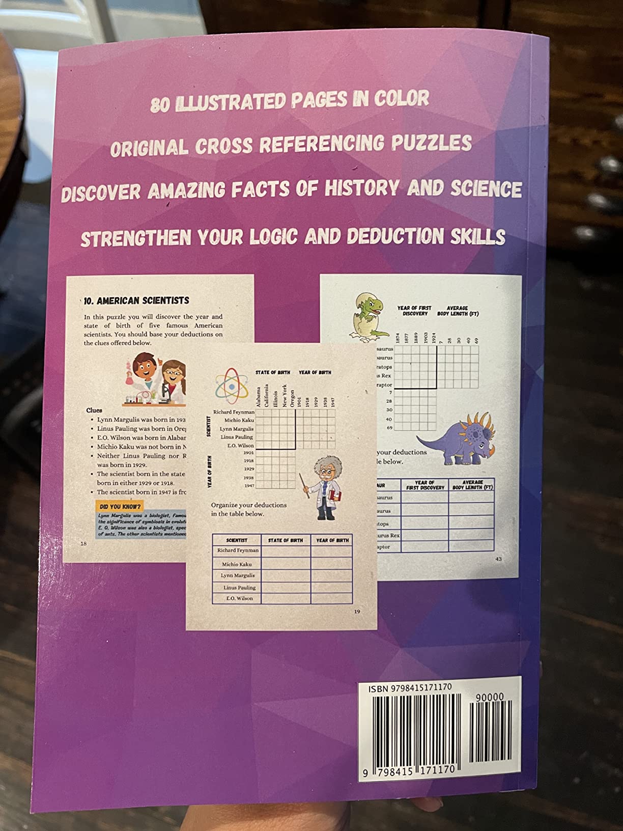 Logic Grid Puzzles & Other Games: A Fun and Challenging Logic Workbook for Kids 8-12 (Logic Games for Smart Kids) customer photo 2