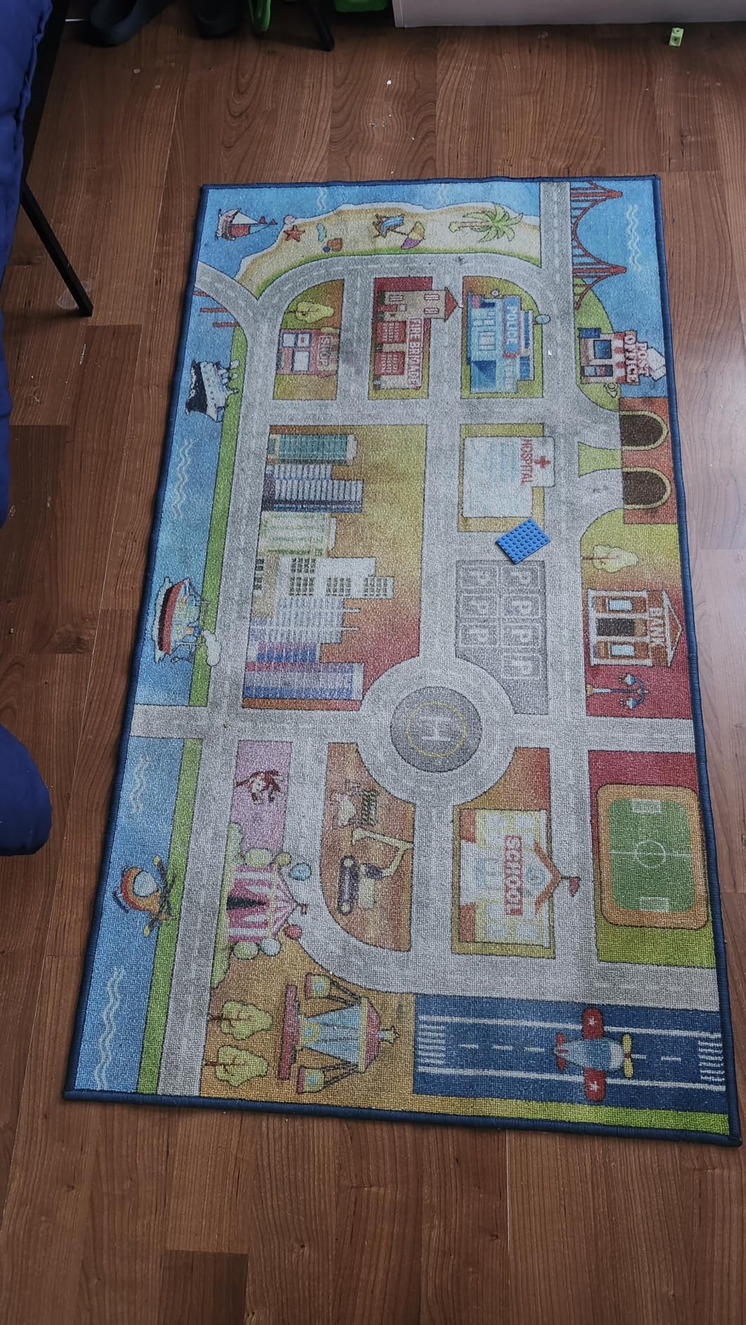 Boooooom Jackson Classroom Rug - 7'6''x13'12'' Rainbow Preschool Classroom Carpet with Seating Squares, Non-Slip & No-Trip Edges, Vibrant Colors for Kids Playroom Floor Mat customer photo 2
