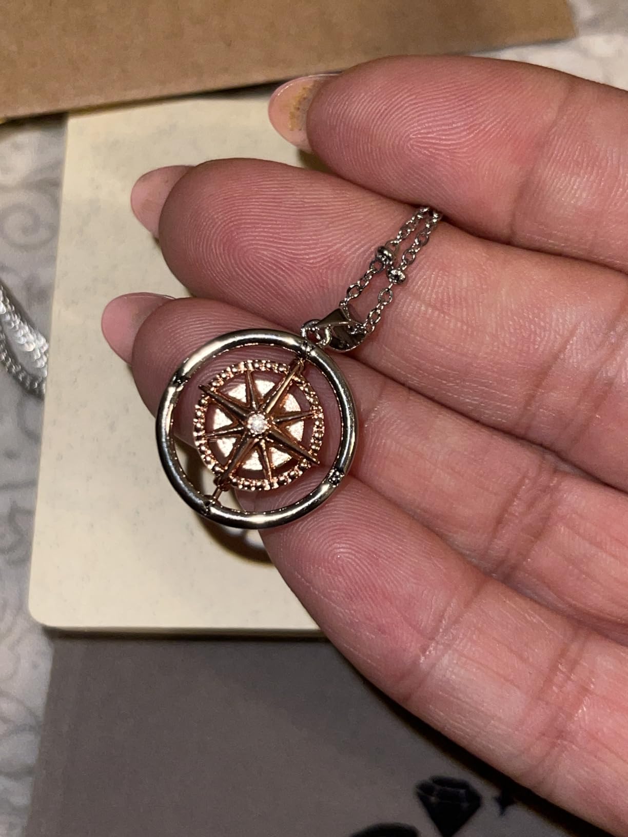 Graduation Gift for Her Girls, Compass Necklace Graduation Gifts customer photo 1