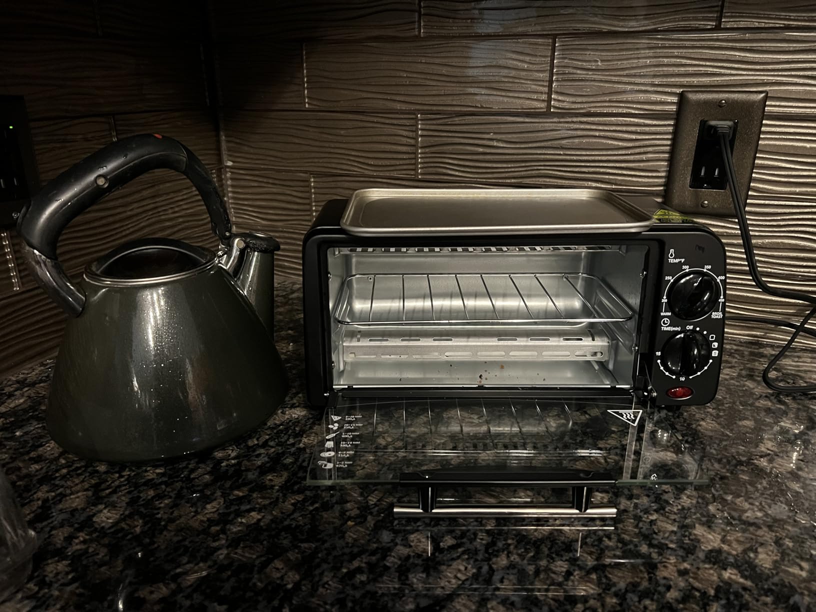 Elite Gourmet ETO236 Compact 2-Slice Toaster Oven, 15-Min Timer, Black | Bake, Broil, Toast & Adjustable Temperature, Countertop Design - fits small kitchens, dorms and RVs customer photo 1