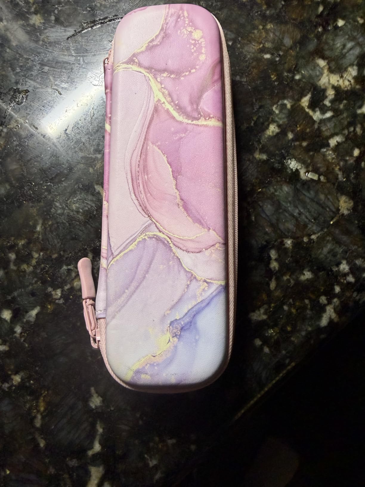 Fintie PU Leather Carrying Case for Apple Pencil Pro, USB-C/1st/2nd Gen | Lightweight Protective Bag, Anti-Scratch, Fits Pen, USB Cable & Samsung Stylus, for Work, Study & Travel, Lilac Marble customer photo 2