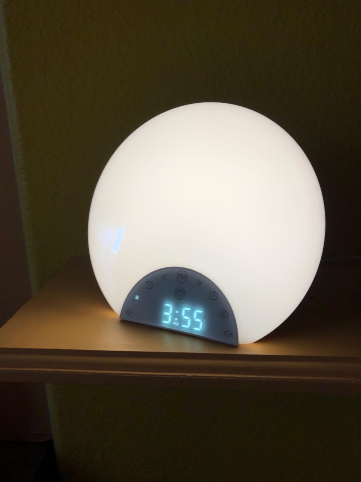 ANTDALIS Sunrise Alarm Clock Wake Up Light for Kids, Adults, Heavy Sleepers with Dual Alarms, Snooze, Sleep Aid with 7 Nature Sounds for Bedrooms with 8 Colors Night Light, FM Radio, Gift Ideas customer photo 1