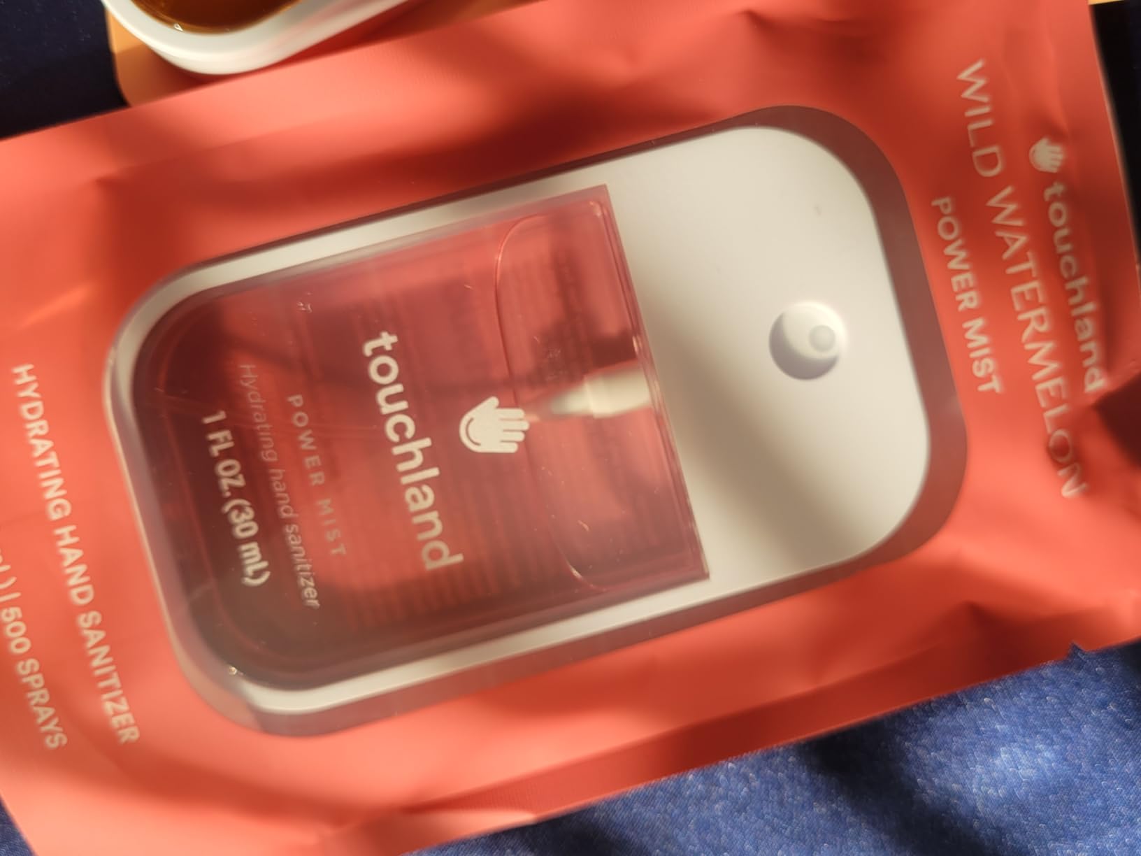 Touchland Juicy Trio Hydrating Hand Sanitizer Spray Set Travel Size | TSA ready Power Mist with skincare benefits. Velvet Peach, Berry Bliss and Wild Watermelon. customer photo 2