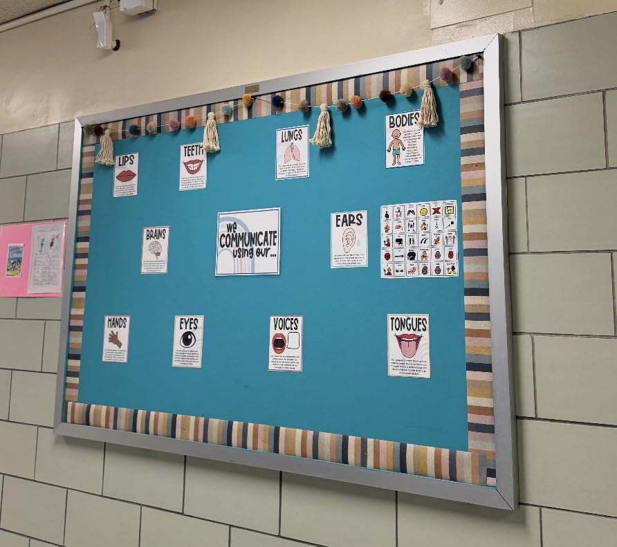 Teacher Created Resources Everyone is Welcome Stripes Straight Rolled Border Trim - 50ft (TCR8909) customer photo 1