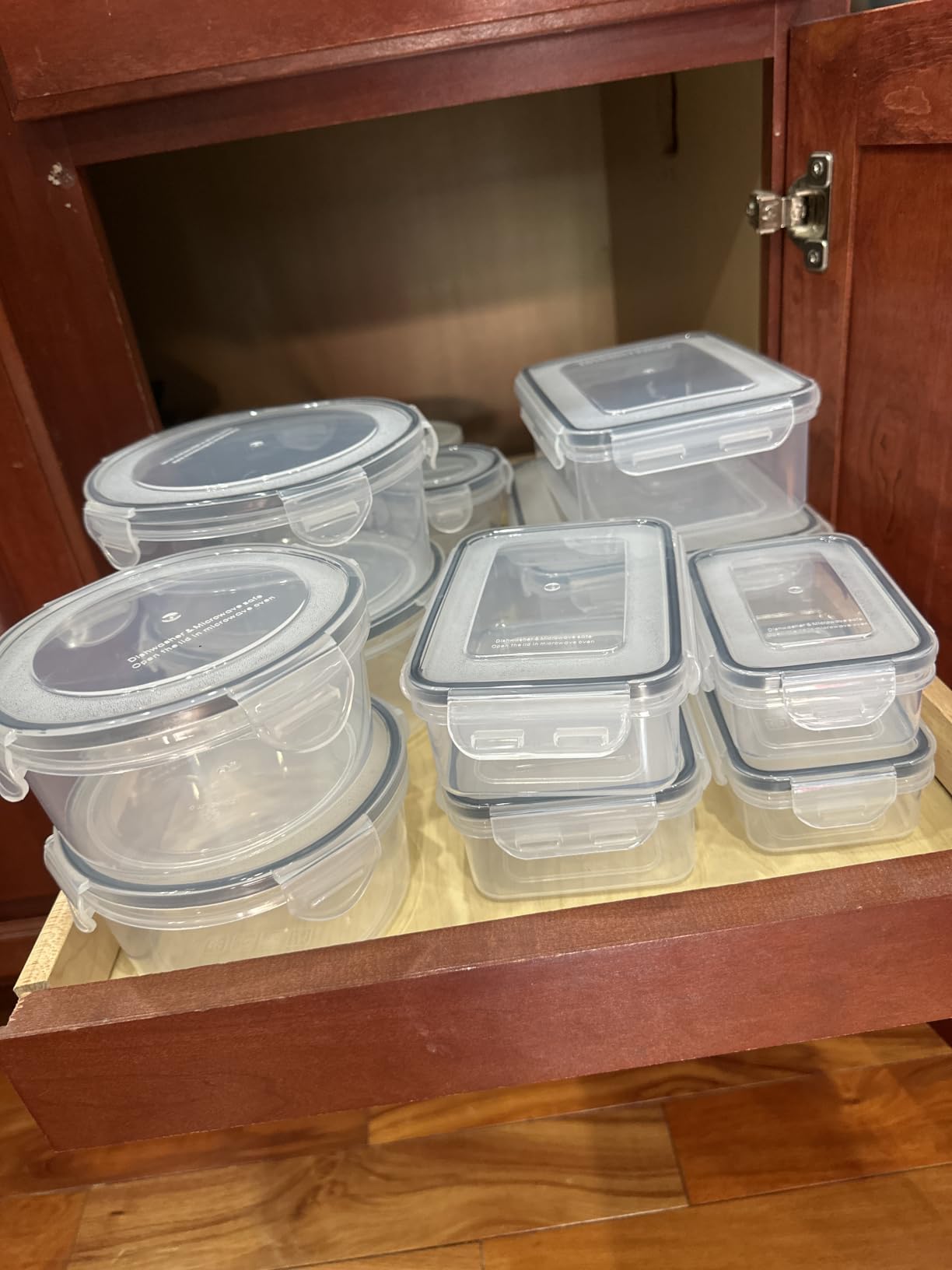 34 PCS Food Storage Containers Set with Airtight Lids (17 Lids & 17 Containers) - BPA-Free Plastic Food Container for Kitchen Storage Organization, Fruit Meal-prep Containers with Labels & Marker customer photo 1