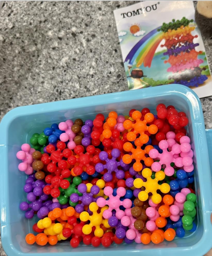 TOMYOU 200 Pieces Building Blocks Kids STEM Toys Educational Discs Sets Interlocking Solid Plastic for Preschool Boys and Girls Aged 3+ customer photo 1