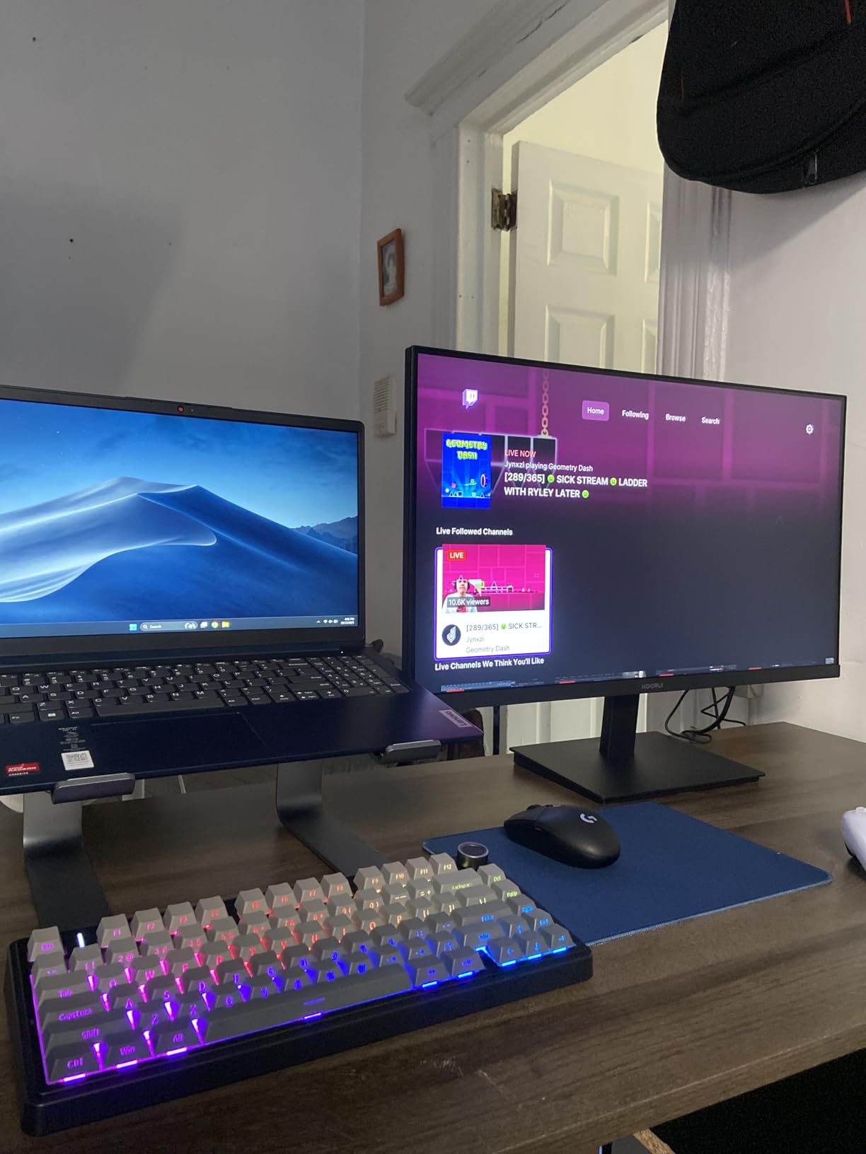 KOORUI 27 Inch Computer Monitor 144Hz FHD 1080p VA Display for Work & Play | 4000:1 Contrast Ratio, Adaptive Sync, Eye Care TÜV Rheinland Certified, Slim Bezels, HDMI/VGA, VESA & Tilt for Home Office customer photo 1