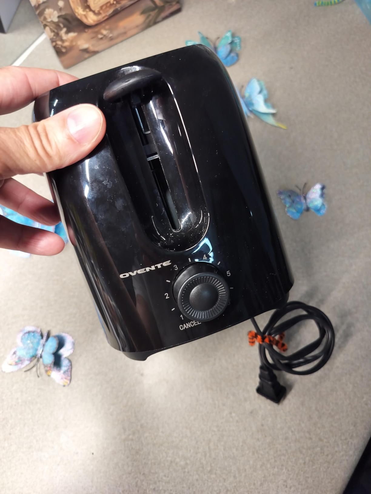 OVENTE Electric 2 Slice Toaster Machine 6-Shade Setting, Black TP2210B customer photo 2