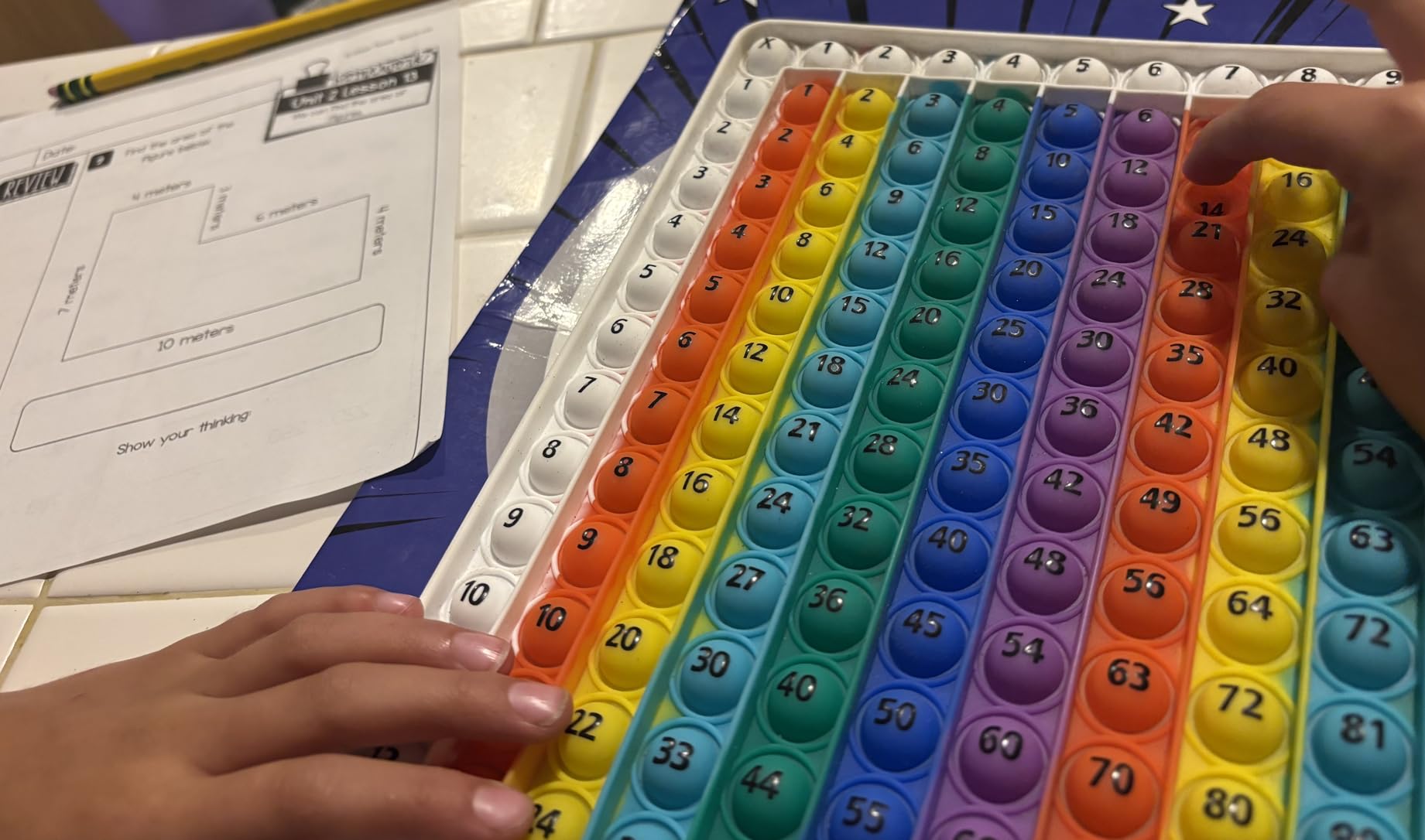 Math Games for Kids - Math Flash Cards - Interactive Practice Kit Pop It Practice with Addition, Subtraction, Multiplication & Division - Ideal for Learning and Skill Building - Ages 4-8 customer photo 2