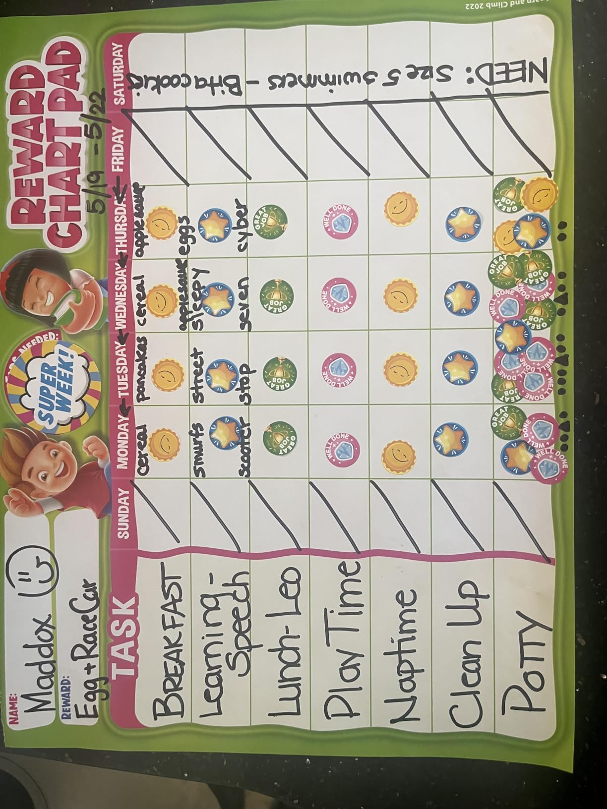 Behavior Reward Chart System - Pad with 26 Chore Charts for Kids, 2800 Stickers to Motivate Responsibility & Good Habits customer photo 1