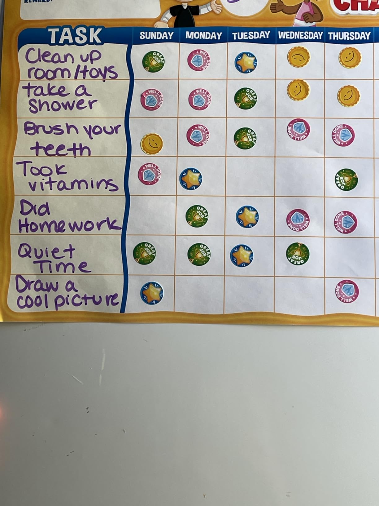 Behavior Reward Chart System - Pad with 26 Chore Charts for Kids, 2800 Stickers to Motivate Responsibility & Good Habits customer photo 2