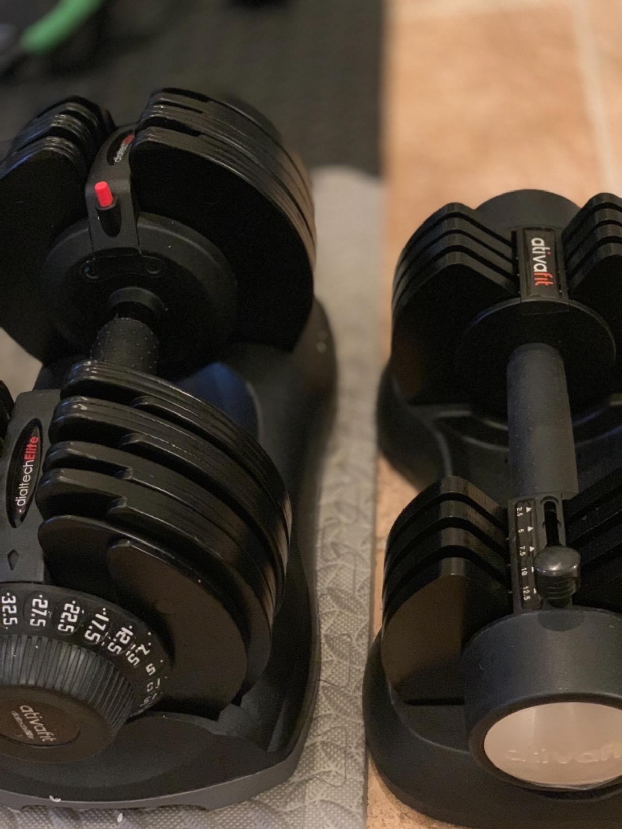 ATIVAFIT Adjustable Dumbbells Set, 5-88LB Quick Adjust Free Weights with Double Safety Lock & Anti-Slip Steel Handle customer photo 2