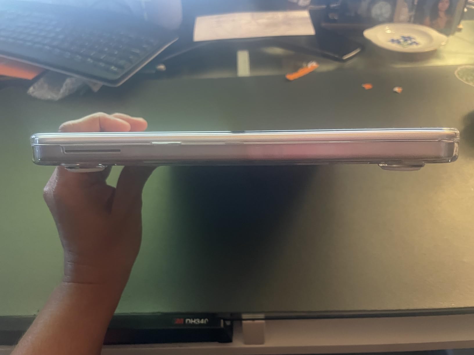 EooCoo Case for MacBook Air 13 inch M5/M4/M3/M2 2026-2022, Crystal Clear | Easy Snap-On Fit for Mac Air 13.6-inch, Scratch & Bump Resistant, Lightweight, For Study & Work, A3449/A3240/A3113/A2681 customer photo 1
