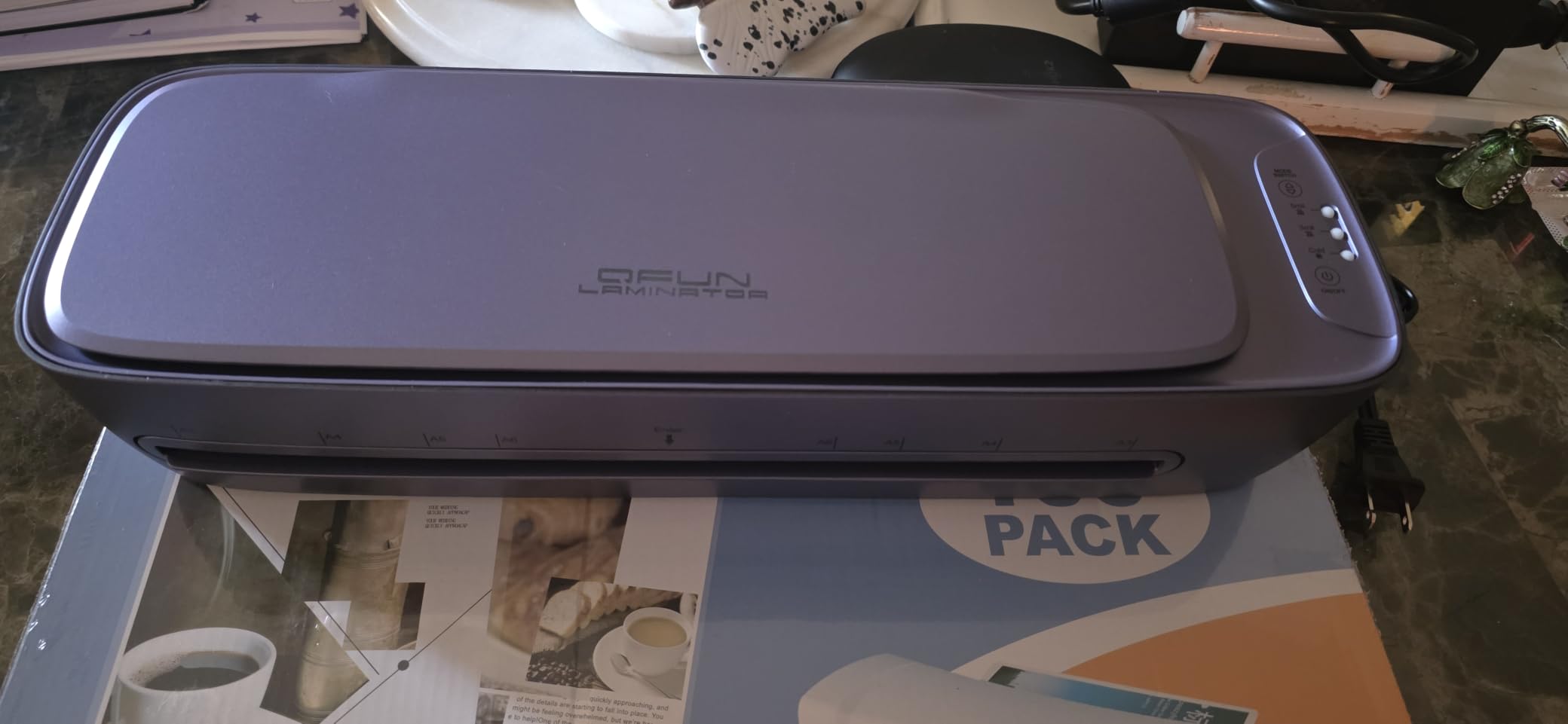 Laminator Machine 13-Inch Thermal Lamination with Laminating Sheets 9 in1 Office Desktop Laminate Machine, Portable A3 Laminater for Teachers Personal 60S Warm-Up Never Jam customer photo 2