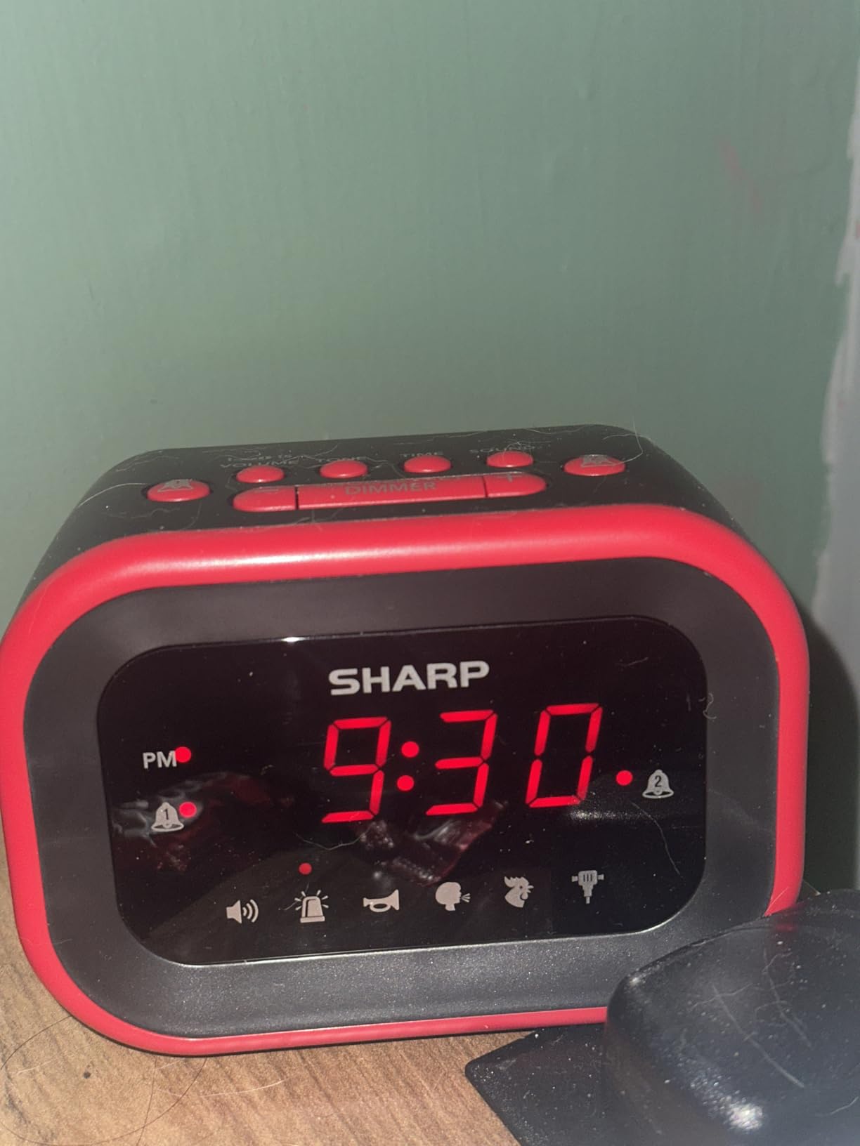 Sharp Big Bang Super Loud Alarm Clock for Heavy Sleepers, 115dB, 6 Sounds | Adjustable tone, custom snooze, 2 wake times, battery backup, hard of hearing, deep sleep, shift workers, dorm room, students customer photo 1
