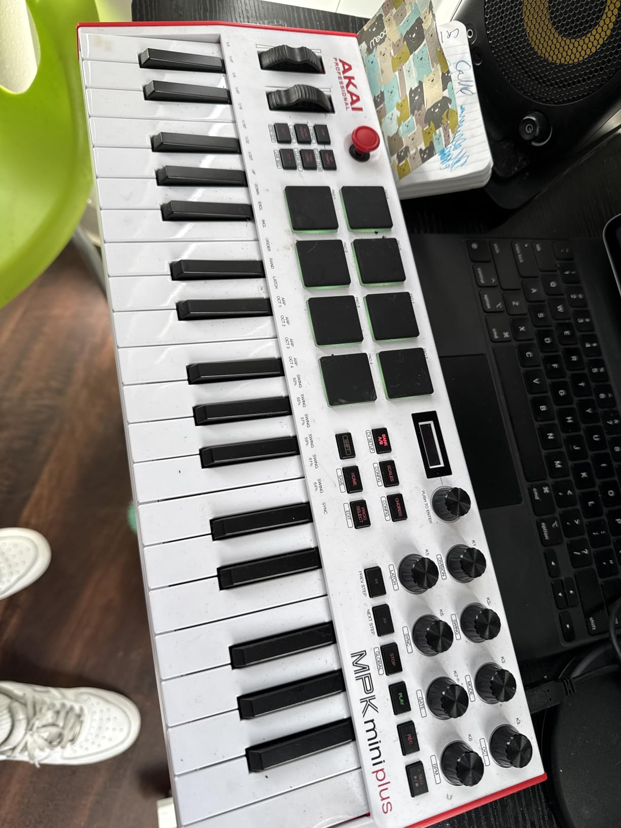 Akai Professional MPK Mini Plus 37-Key USB MIDI Keyboard Controller | Velocity-Sensitive Mini Keys, 8 MPC Pads, 64 Step Sequencer, MIDI/CV/Gate I/O, Software Suite Included customer photo 2