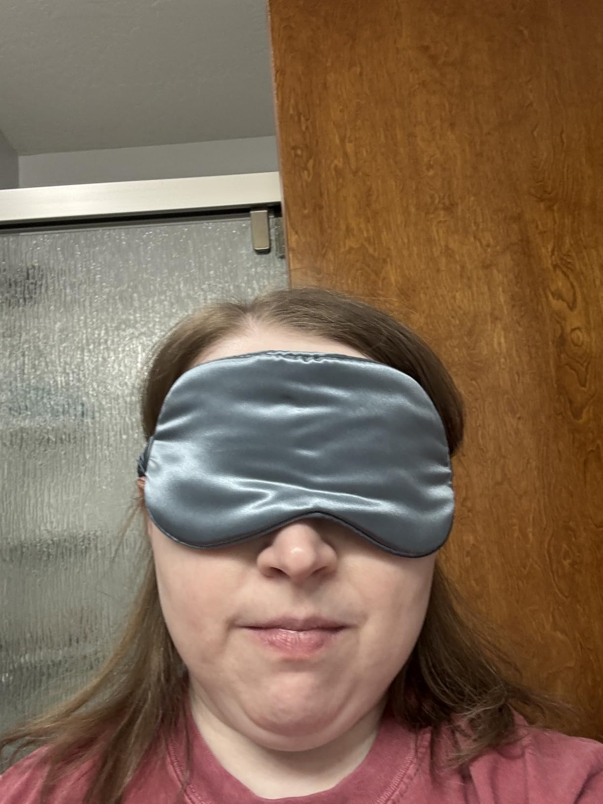 Blissy Silk Sleep Mask - Eye Sleeping Mask for Women & Men for Total Blackout - 100% Pure Mulberry Silk, 22 Momme 6a Fibers - Blindfold Sleep Mask Side Sleeper Eye Cover (Non Adjustable) customer photo 1