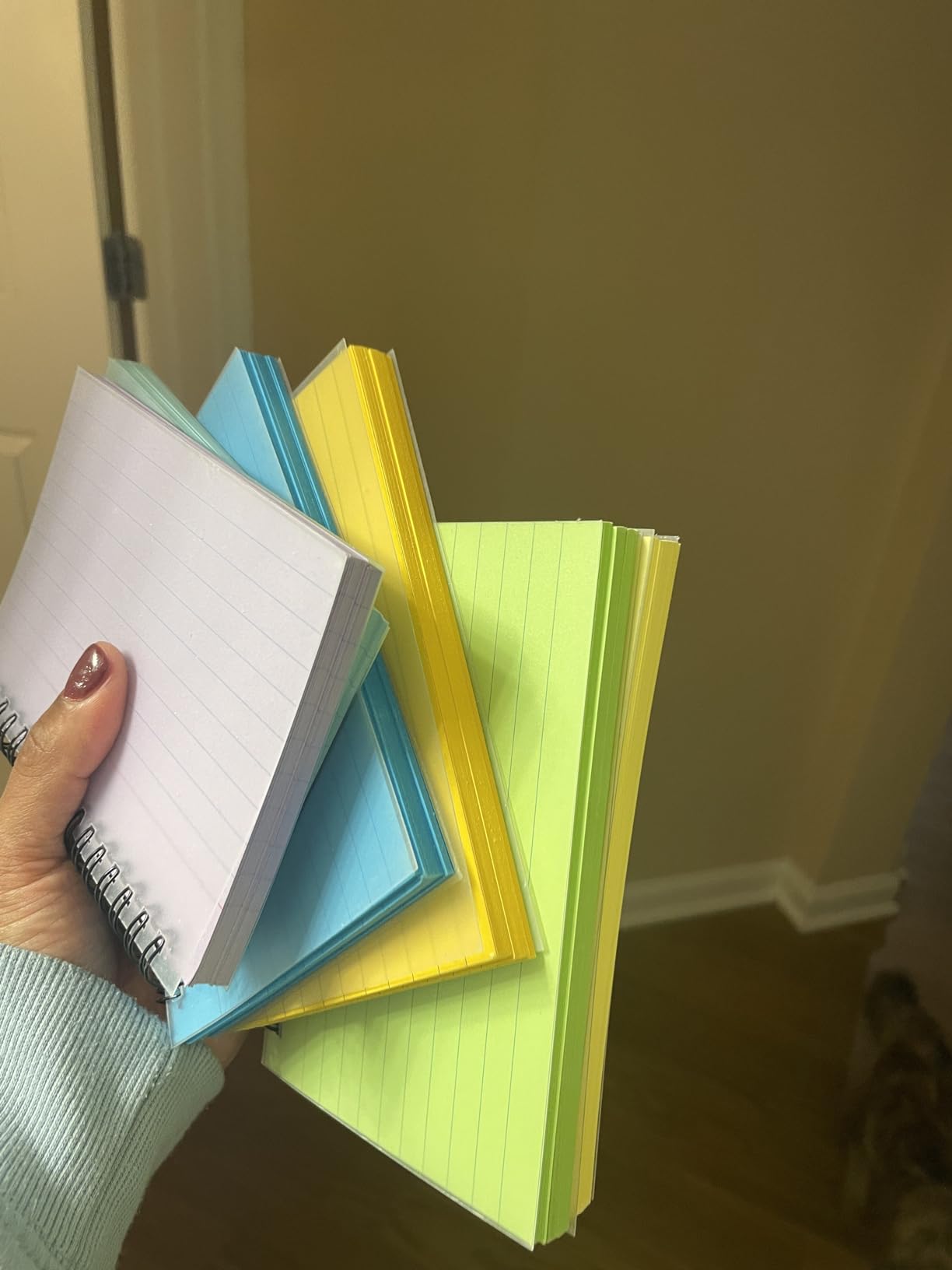Koogel 400PCS Spiral Index Cards 4x6, Flash Cards for Studying, Colored | Ruled, Waterproof Covers, 8 Colors, for College Office Home Supplies, Note-Taking, Back to School Supplies customer photo 2
