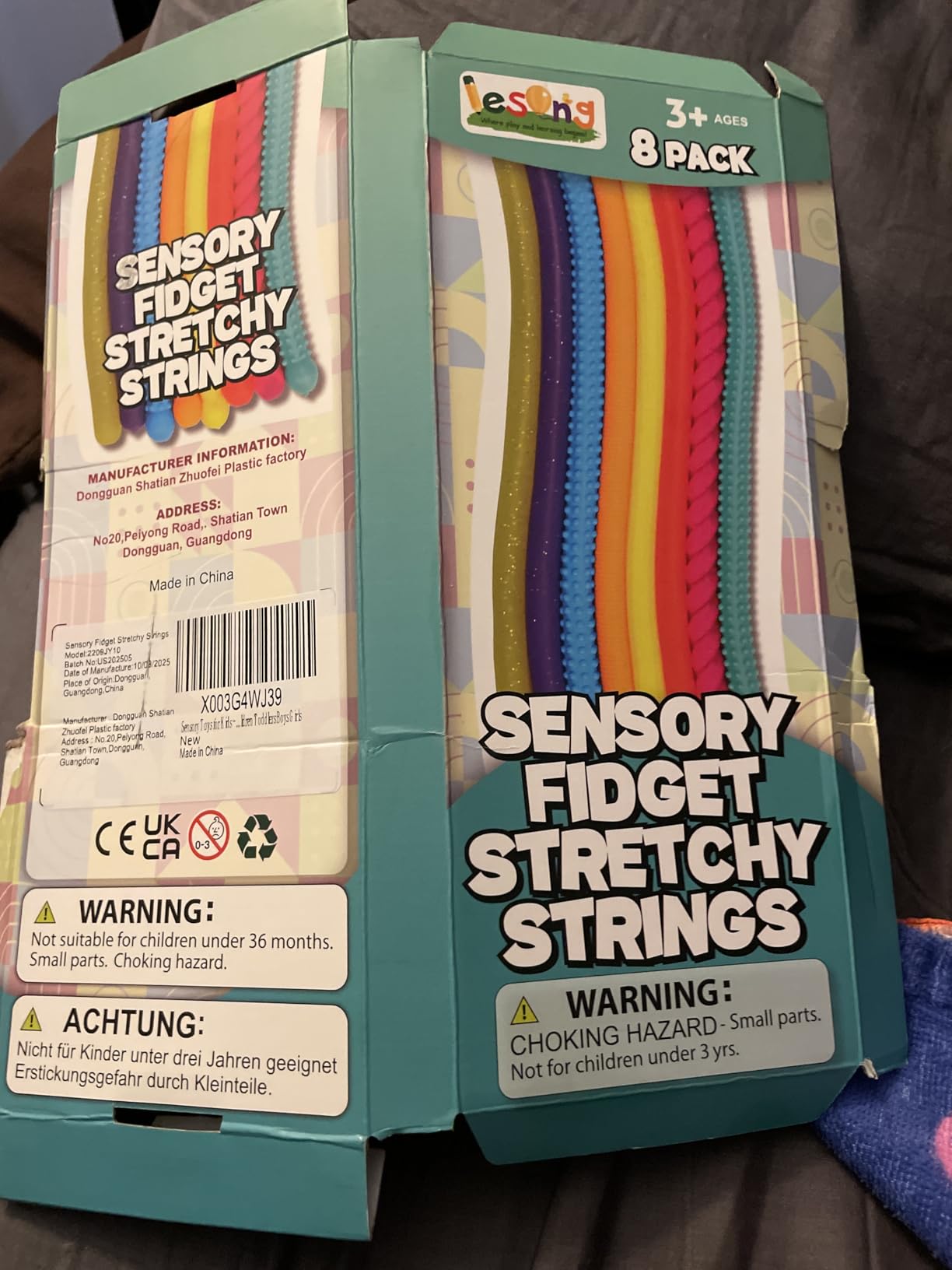 Sensory Autism Toys for Kids - Textured Stretchy Fidget Toys for Stress - Sensory Toys Special Needs for Autistic Toddlers Boys Girls Stocking Stuffers Gifts, Treasure Prizes Classroom - 8 Pack customer photo 2
