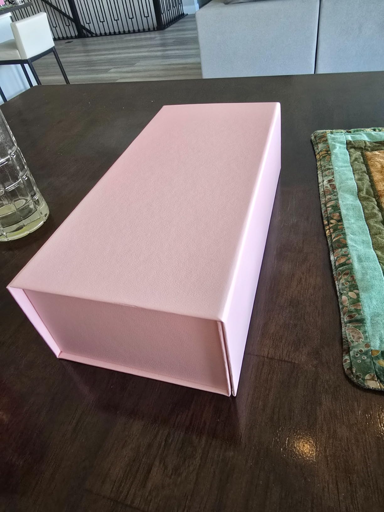 Harhana 3x5 Index Card Holder Pink Card File Box Organizer, Hold 1200 3x5-Inch Flash Cards- 1 Pack Pink customer photo 1