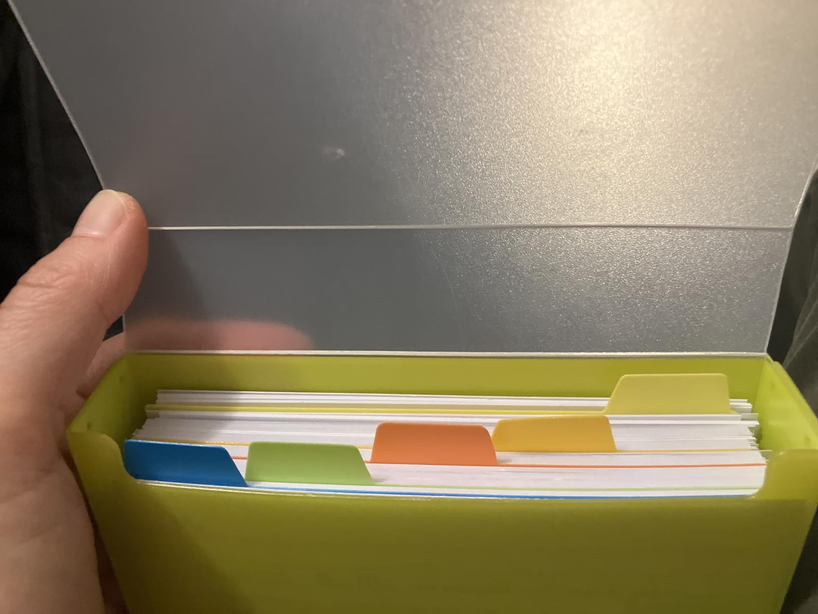 H4D 3x5 Index Card Case with 100 Ruled Index Cards and Dividers, Teal | Plastic Case, Heavyweight Index Cards, Colored Dividers customer photo 1