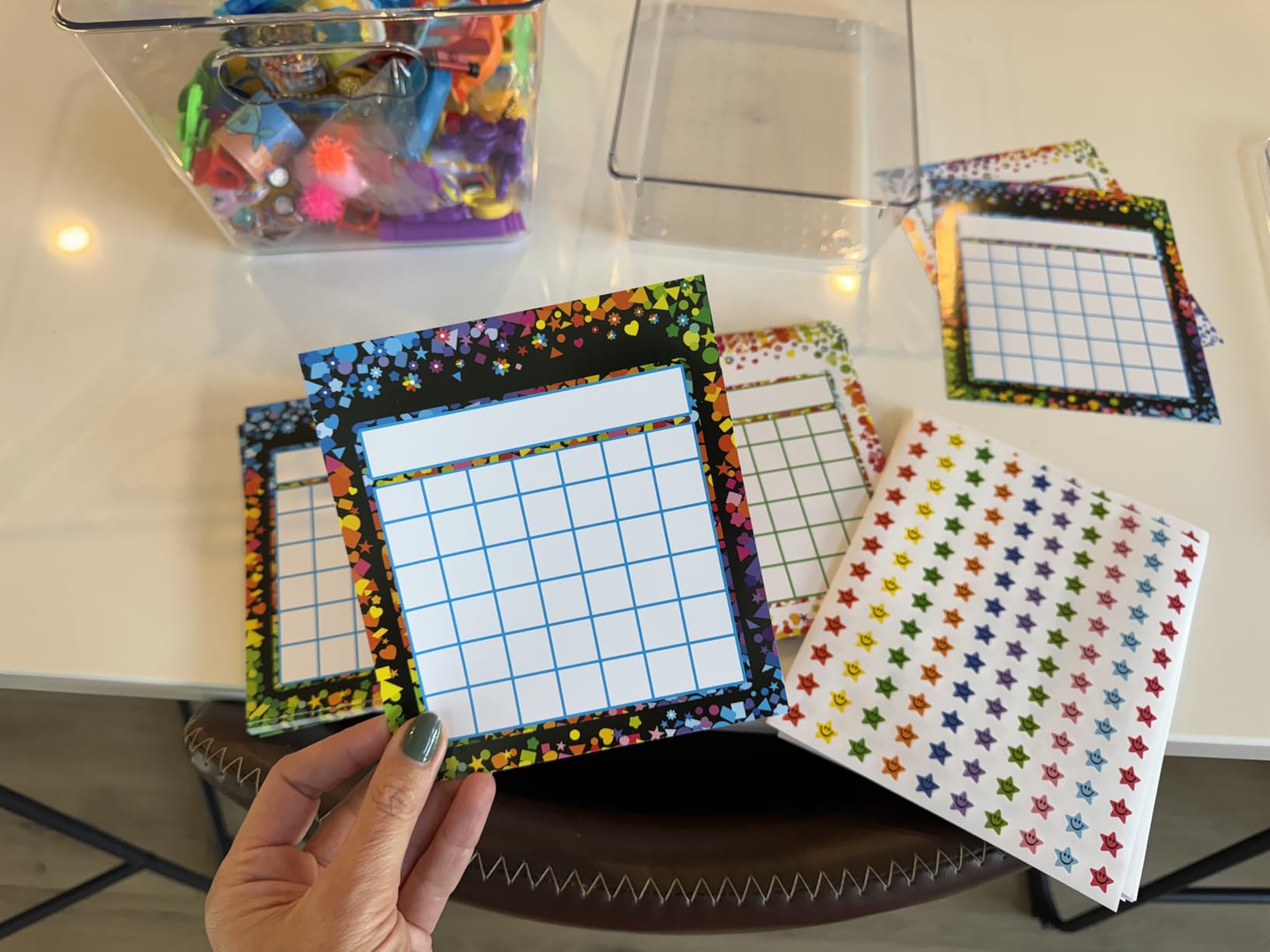 REGELETO 80 Pack Incentive Reward Chart for Classroom Home Behavior for Students with 2400 Pieces Star Stickers customer photo 2