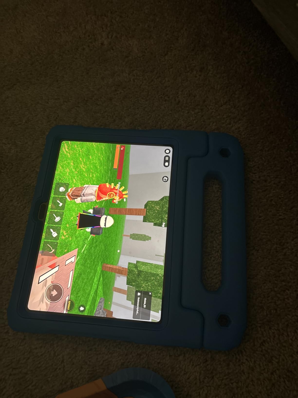 JETech Kids Case for iPad (A16) 11th/10th Gen, Blue | For 2025/2022 Model, Built-in Screen Protector, 360 Handle Stand, Shockproof, Kid-Friendly customer photo 1