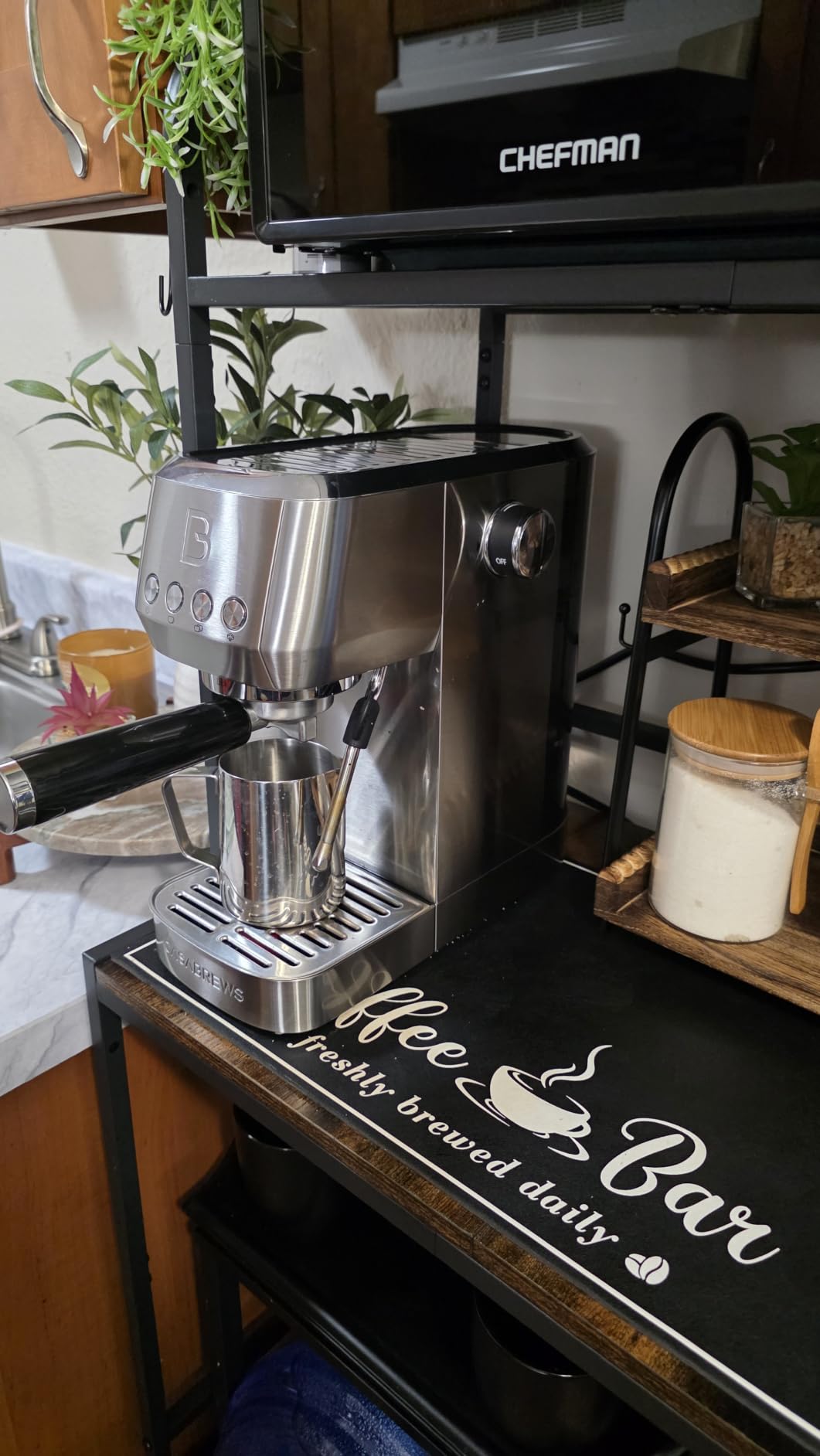 CASABREWS 3700 Essential Stainless Steel Espresso Machine with Steam Wand | 20-Bar Italian Pump, Powerful Steam Wand, 43.9oz Removable Water Tank, Compact Espresso Maker for Home, Cappuccino & Latte customer photo 1