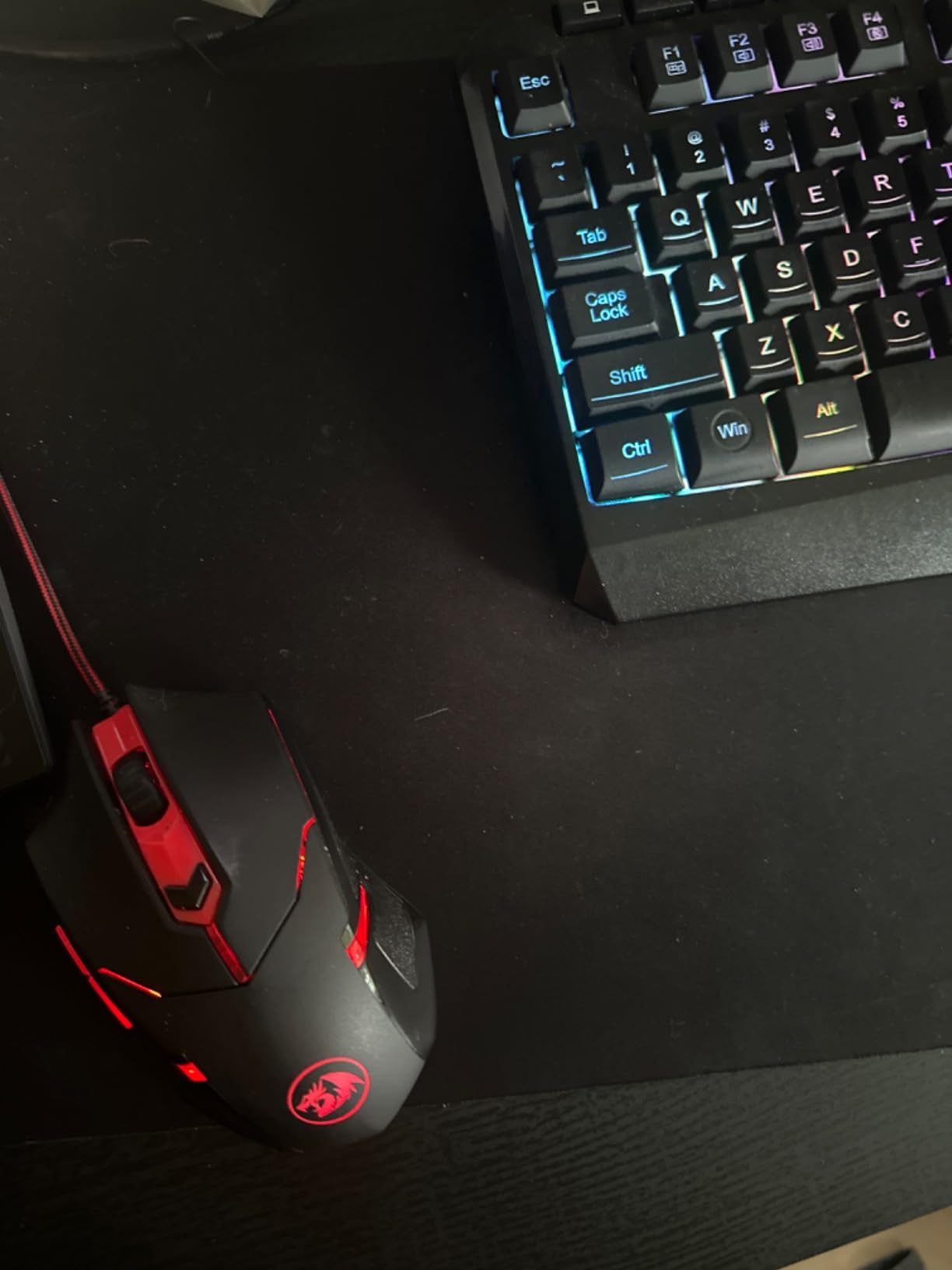 Senetem 4-Pack Mouse Pad, Smooth Gaming Mousepad, Non-Slip Black | 11x8.6 in. Ultra-smooth washable surface for wired and wireless mice; compact size fits desk, laptop, PC, gaming & office customer photo 2