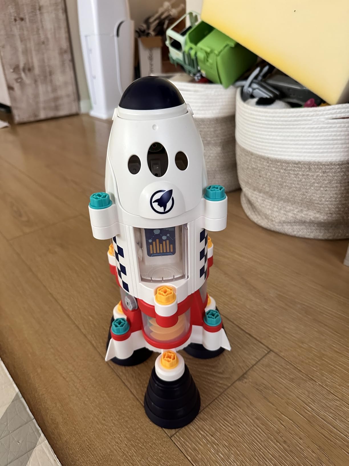 iPlay, iLearn Rocket Space Toy 3 4 5 Year Old Boys Kids Girls, Toddler STEM | Spaceship Building Playset w/Electric Drill, 2 Astronauts, Educational Learning Science Kit Birthday Gift for Age 3 4 5 6 7 8 customer photo 2