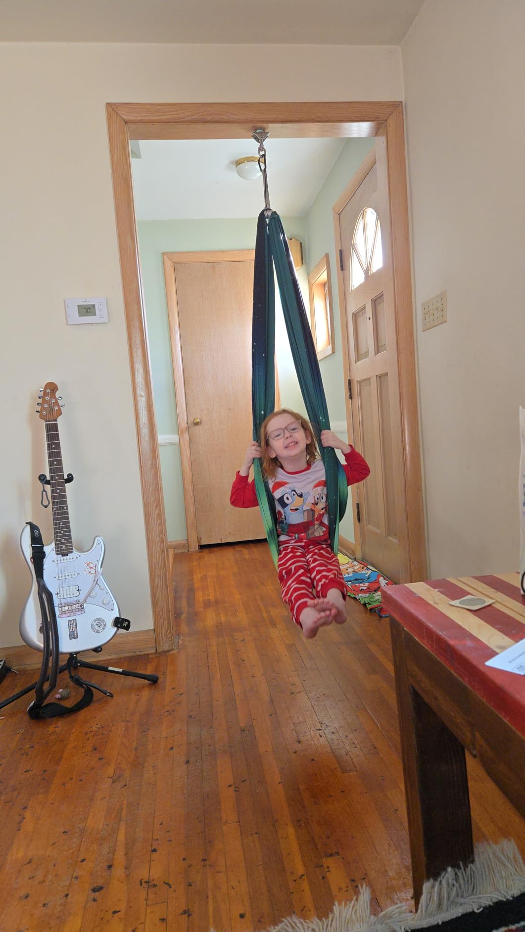 Chihee Sensory Swing Therapy Swing Hammock Indoor Outdoor for Kids, Hardware Included, Soft Breathable Nylon Cuddle Swing Joy Hammock for Child Adult with Autism, ADHD, Aspergers, Sensory Integration customer photo 1