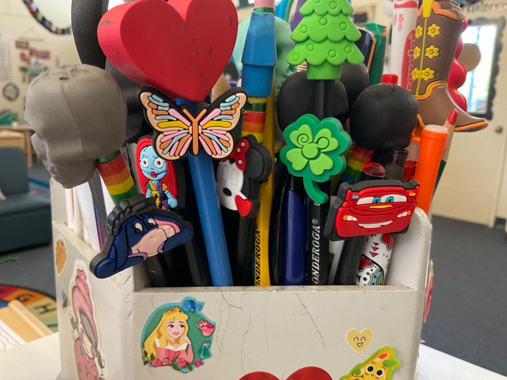 Papacharms Lot Random Different Decorative Pencil Toppers 105Pack Cute Cool Pencil Charms Clips Bulk PVC Pen Topper for School Prize Classroom Reward Student Gifts customer photo 1