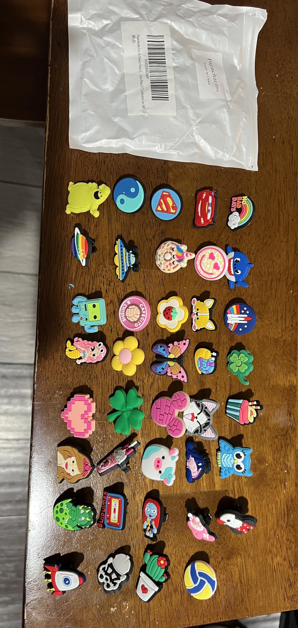 Papacharms Lot Random Different Decorative Pencil Toppers 105Pack Cute Cool Pencil Charms Clips Bulk PVC Pen Topper for School Prize Classroom Reward Student Gifts customer photo 2