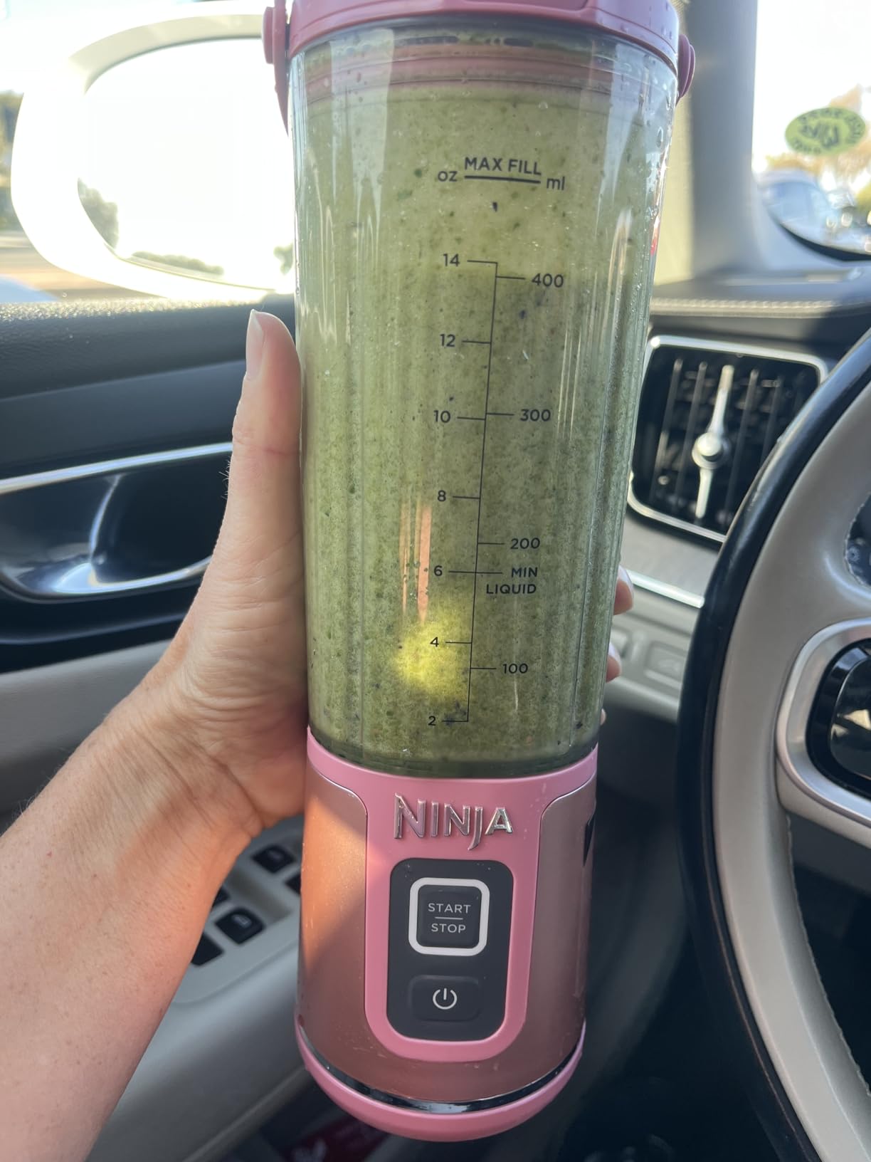 Ninja BC151NV Blast Portable Blender, Cordless, 18oz. Vessel, Personal Blender for Shakes & Smoothies, BPA Free, Leakproof Lid & Sip Spout, USB-C Rechargeable, Dishwasher Safe Parts, Denim Blue customer photo 1