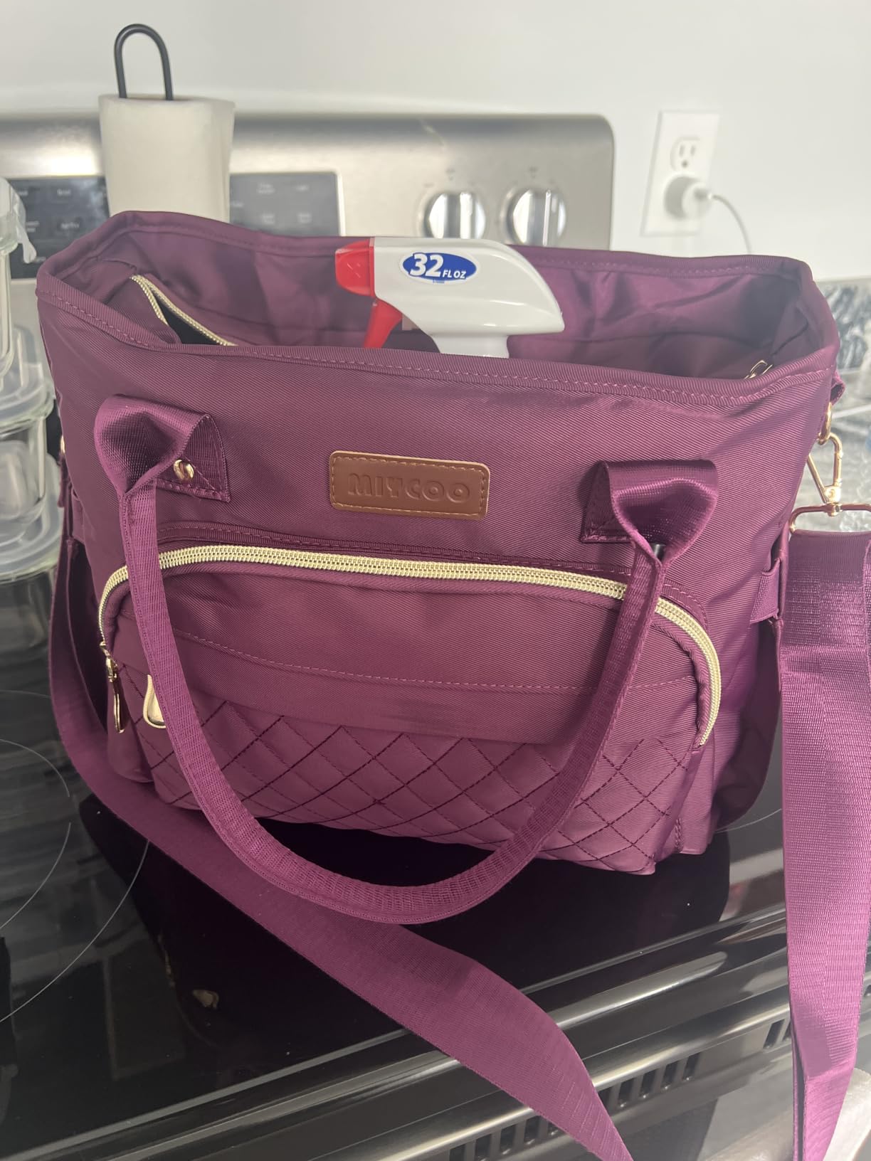 MIYCOO Insulated Lunch Bag Women, Large Tote Lunch Box for Work, 18L, Waterproof, Portable, Cute Soft Cooler Bag for Adults customer photo 1