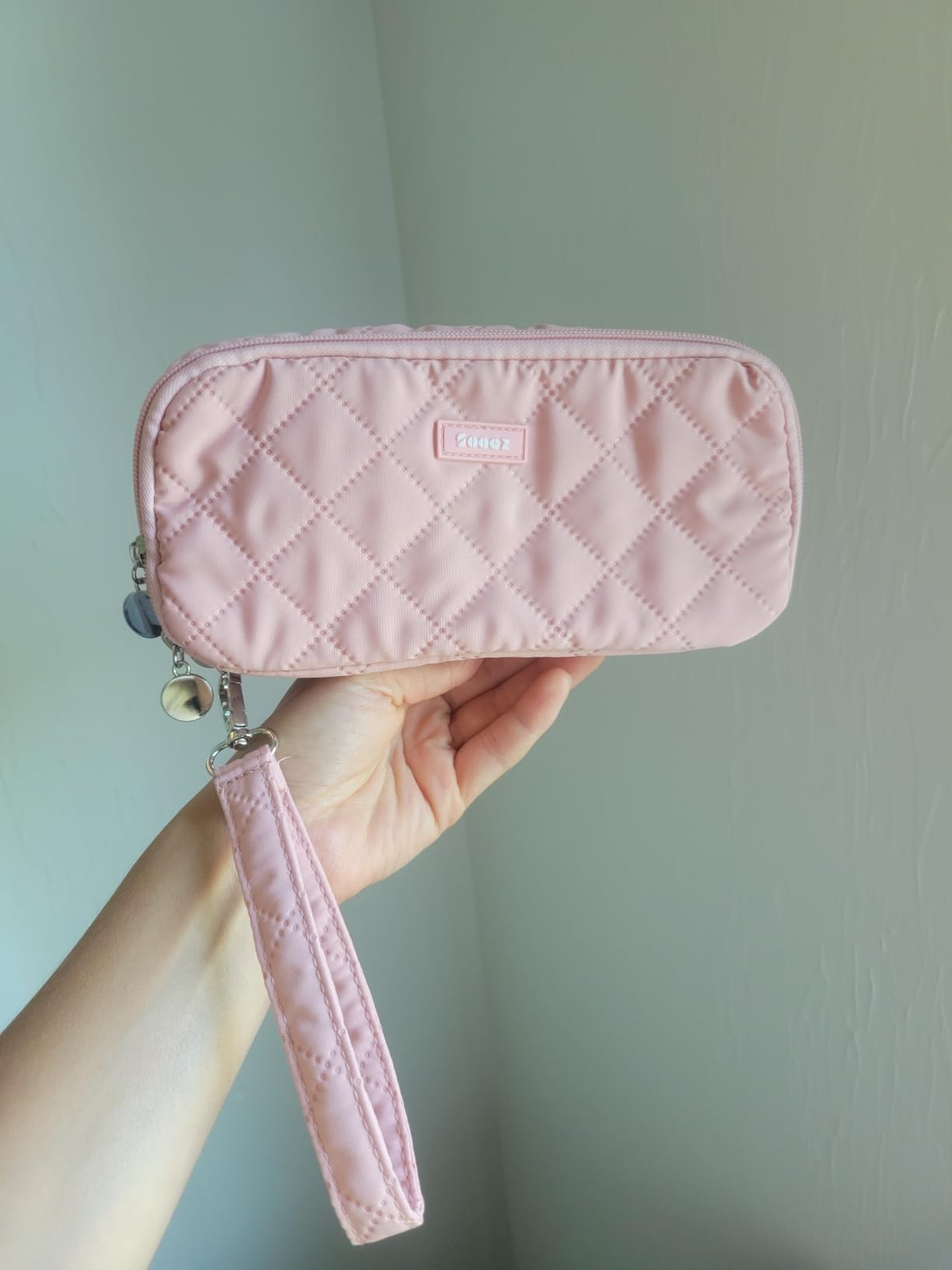 Sooez Large Pencil Case Pouch, Extra Big Pencil Bag with 8 Compartments, Pen Bag Wide Opening, Soft Quilted Pencil Pouch Organizer with Zipper, Portable Pencil Case for Teen Girls customer photo 1
