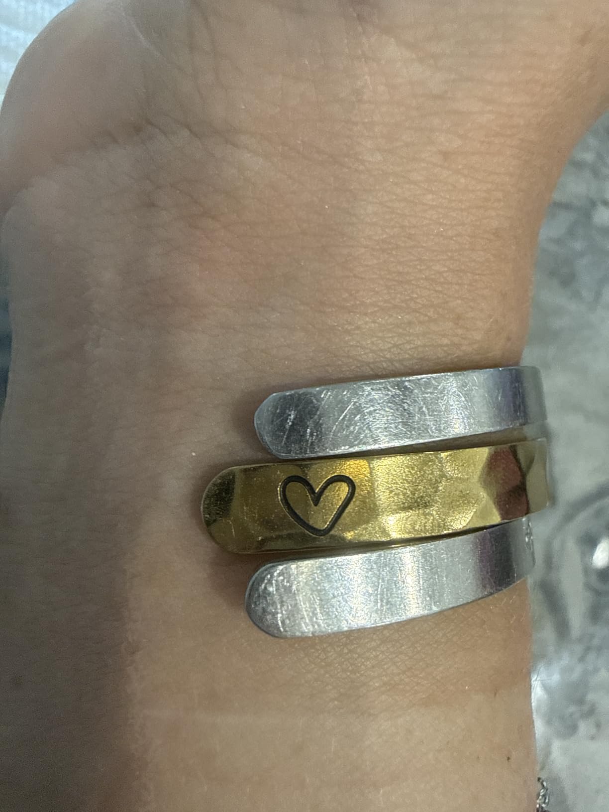Inspirational Bracelet - Gifts for Women - Friendship, Love, Mom, Daughters, Sisters, Christian, Graduations, Memorials & Wedding Gifts - 100+ Phrases - Stainless Steel, Gift Ready customer photo 1