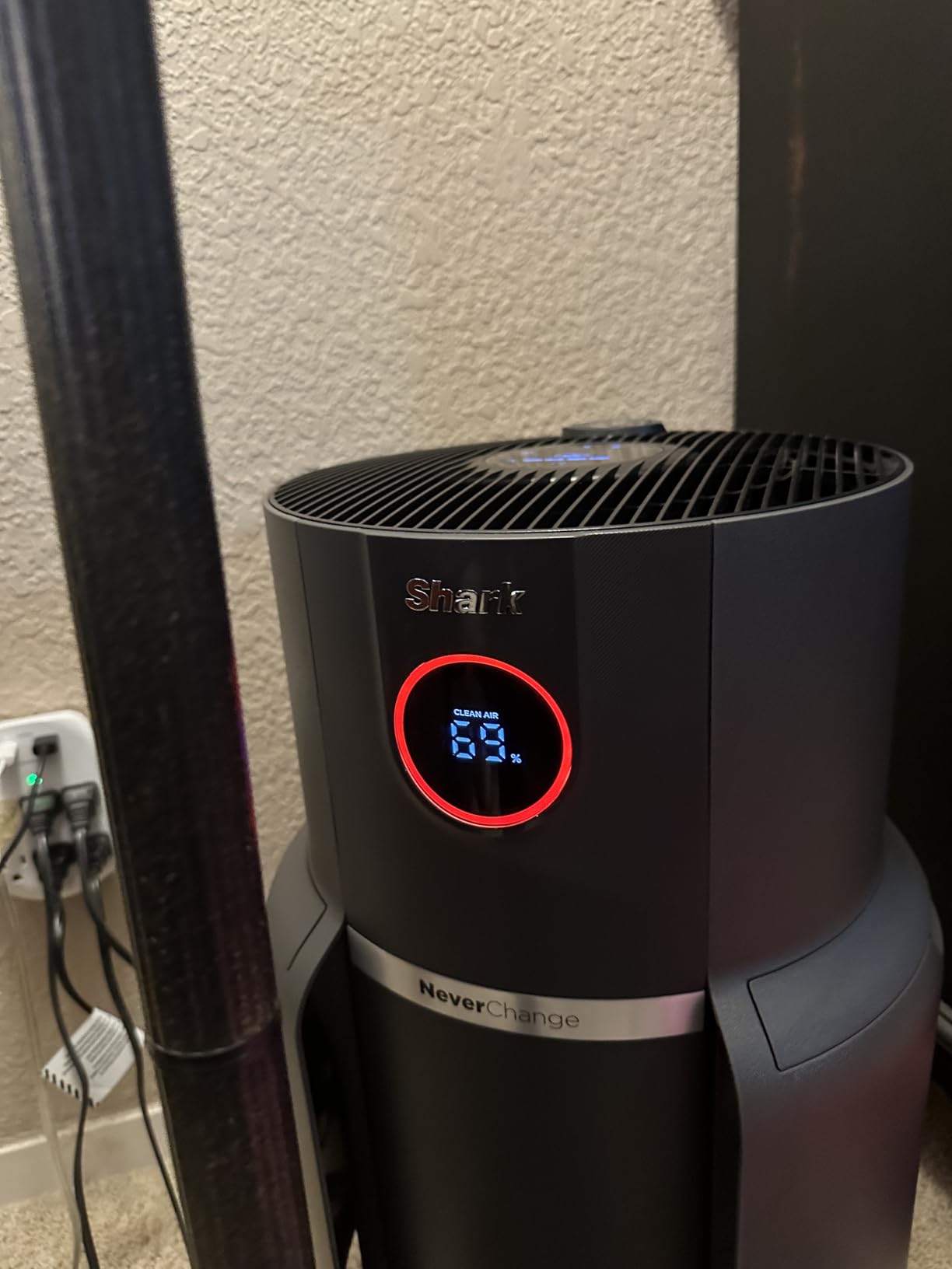 Shark NeverChange Air Purifier Max, HP301, Grey | 1,300 Sq. Ft. for Large Room, Kitchen, Office, HEPA-Exceeding Filter, Captures Pollutants, Pet Dander, Dust, Odor, and More customer photo 2