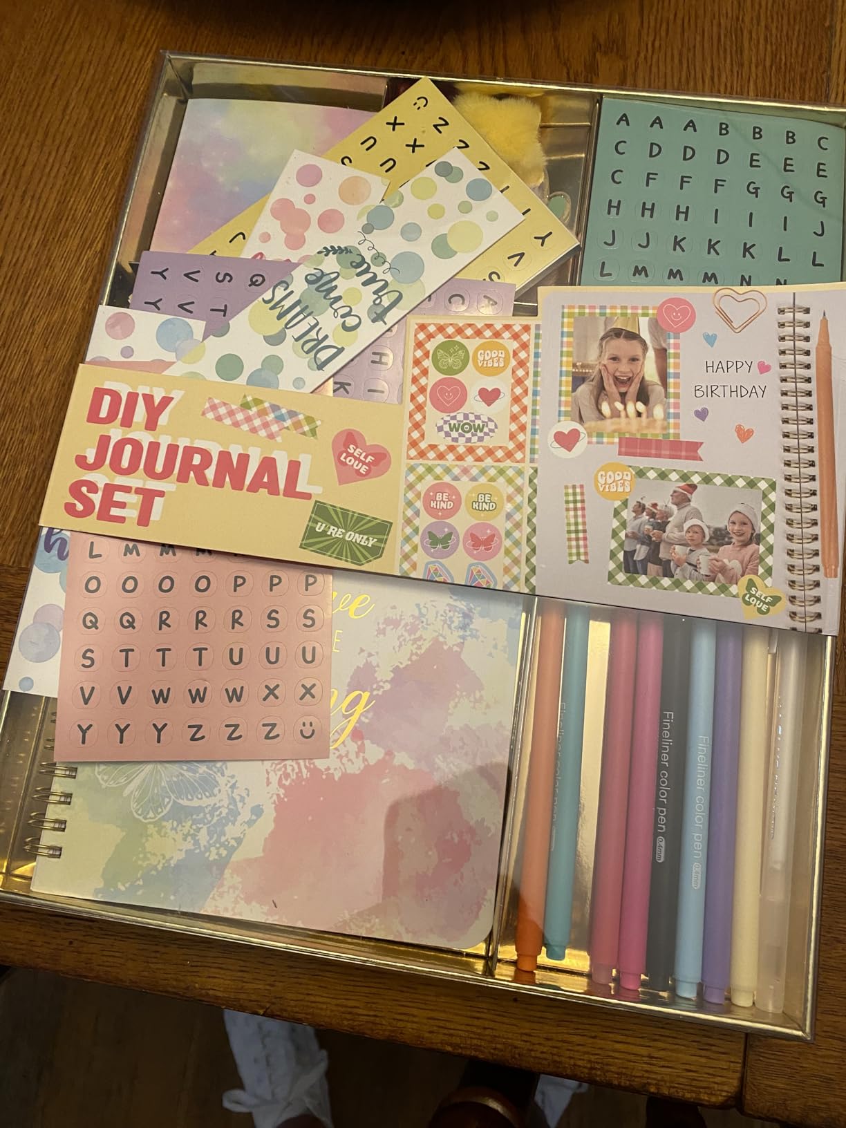 Nollh Gifts for 8 9 10 11 12 Year Old Girl - DIY Journal Kit for Teen Tween Girls, Stationary Scrapbook & Diary Supplies Set, Girl Gifts Arts and Crafts Stuff, Toys for Ages 8-13 customer photo 1