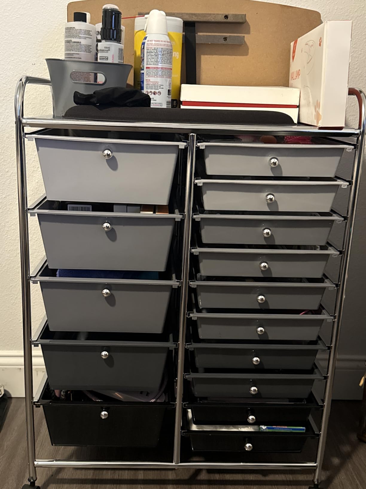 Giantex 15 Drawers Rolling Cart, Classroom Organizers with Wheels customer photo 2
