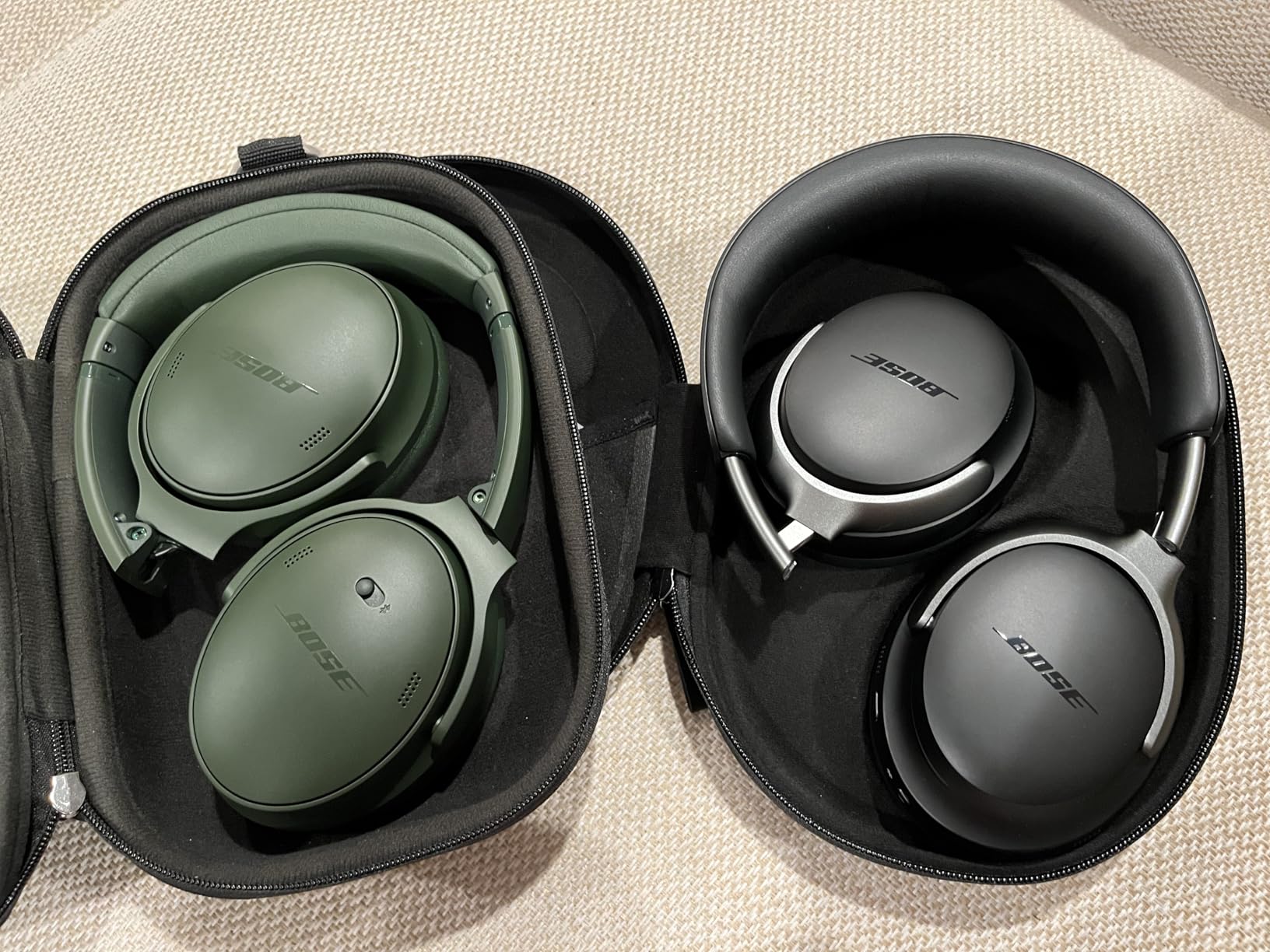 Bose QuietComfort Headphones - Wireless Bluetooth Headphones, Active Over Ear Noise Cancelling and Mic, USB-C Charging, Deep Bass, Up to 24 Hours of Playtime, White Smoke customer photo 1