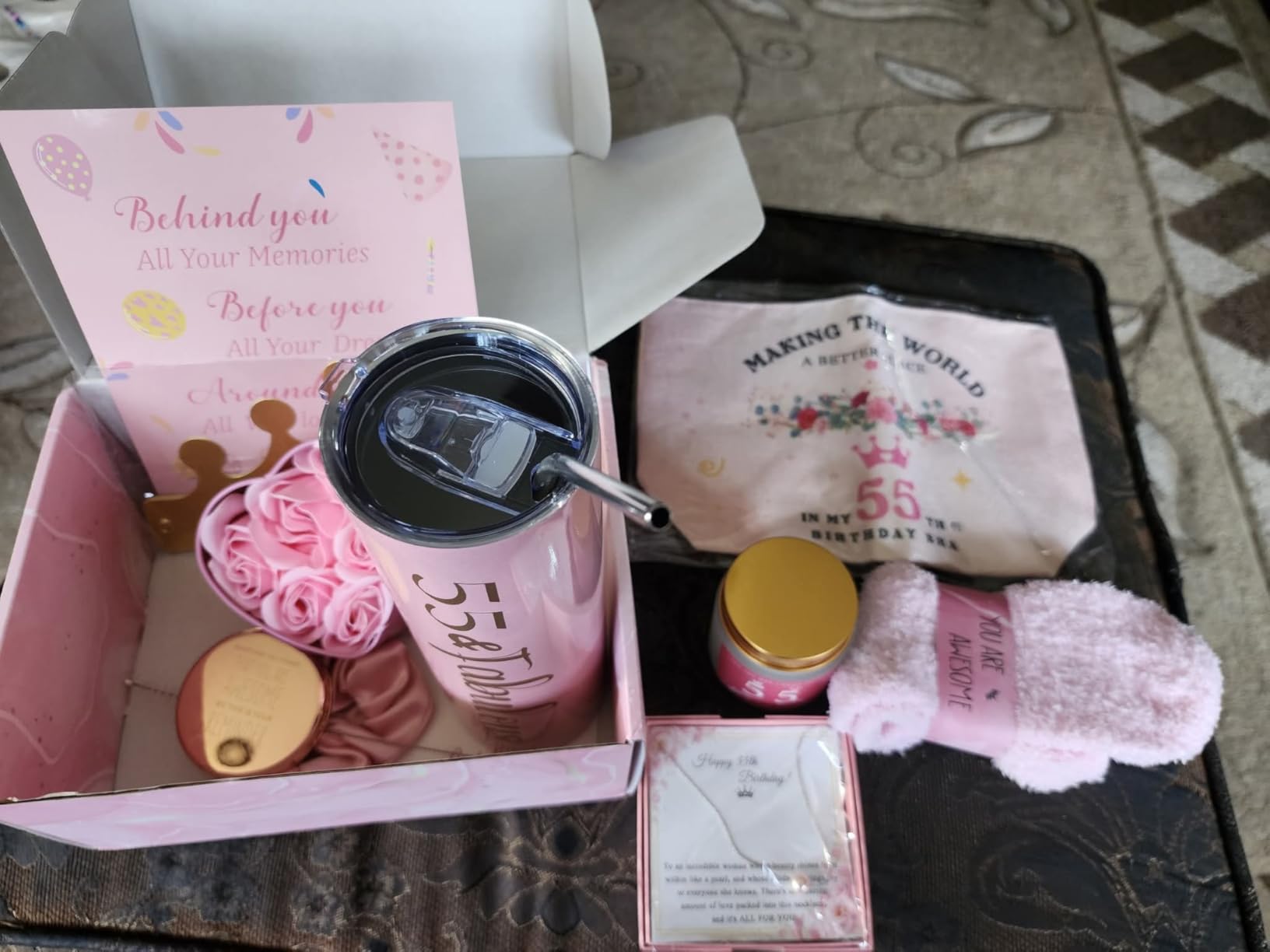 18th Birthday Gifts For Girls Best Gift For 18 Year Old Girl Trendy Stuff | With must-have gift items: Tumbler Candle Pouch & more. Perfect birthday gifts set-no wrapping needed, ready to impress! customer photo 2